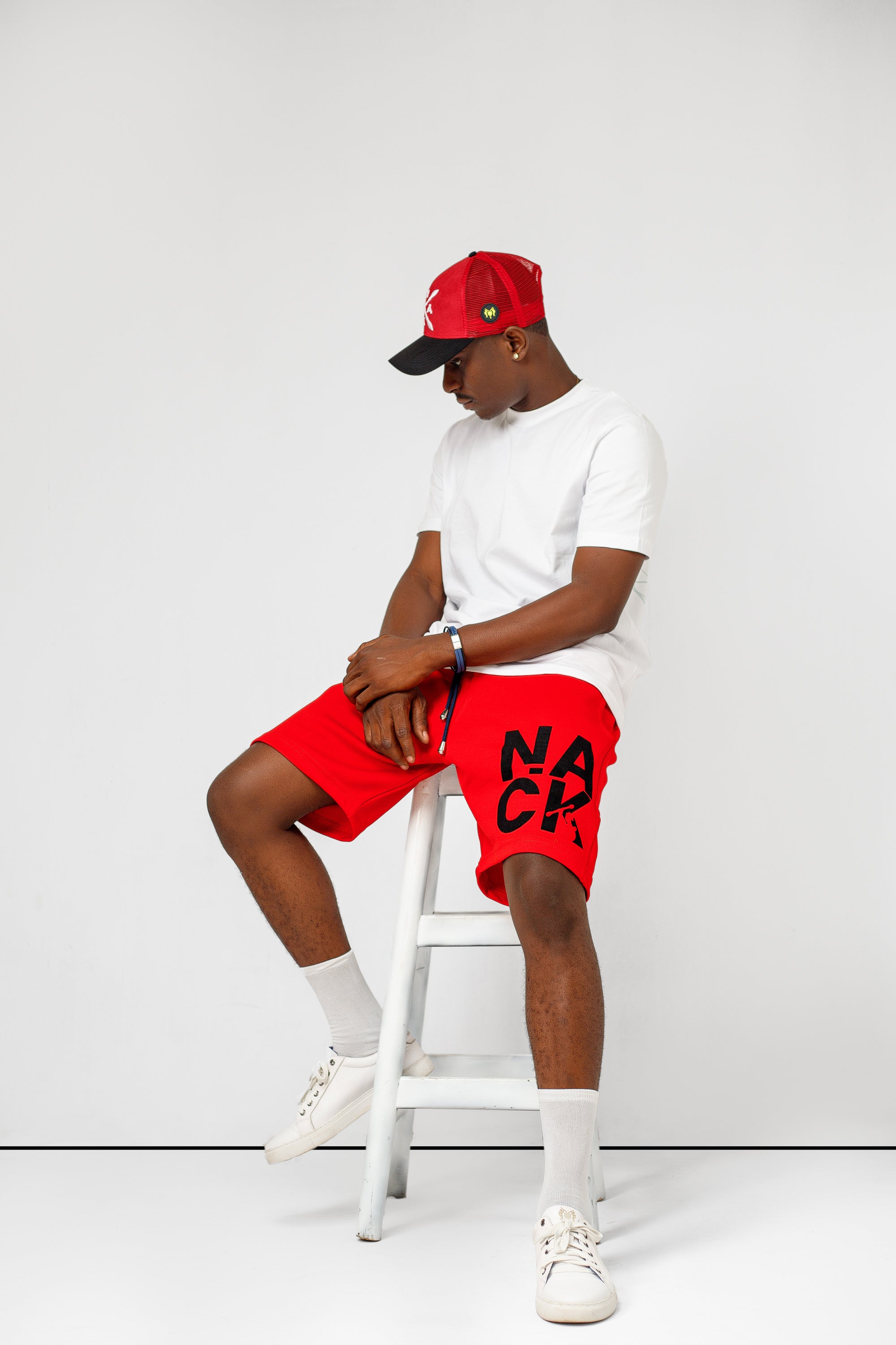 Jogger Shorts in Red