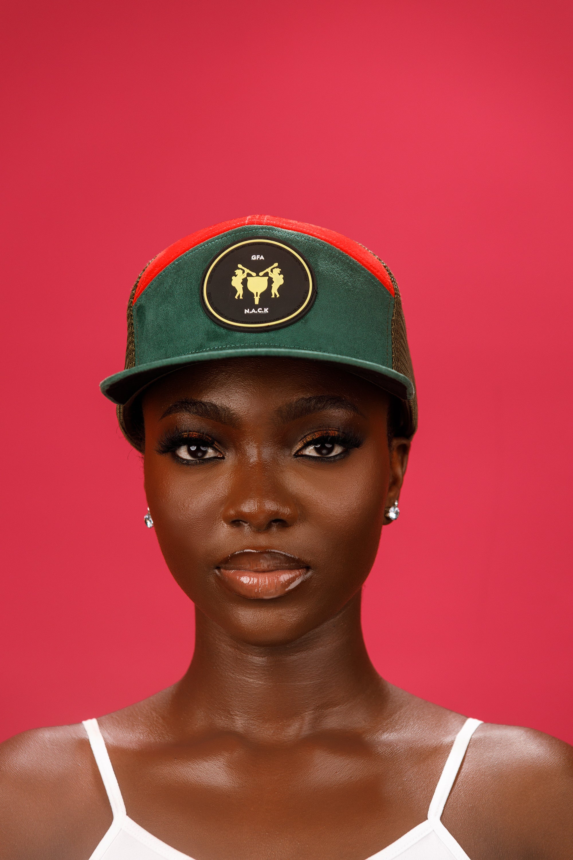 NACK GFA 7-Panel Cap in Green
