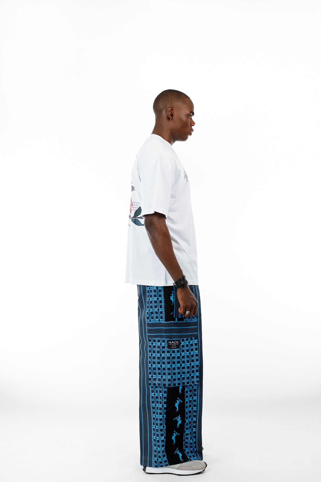 Afropop Mix Pant in Blue