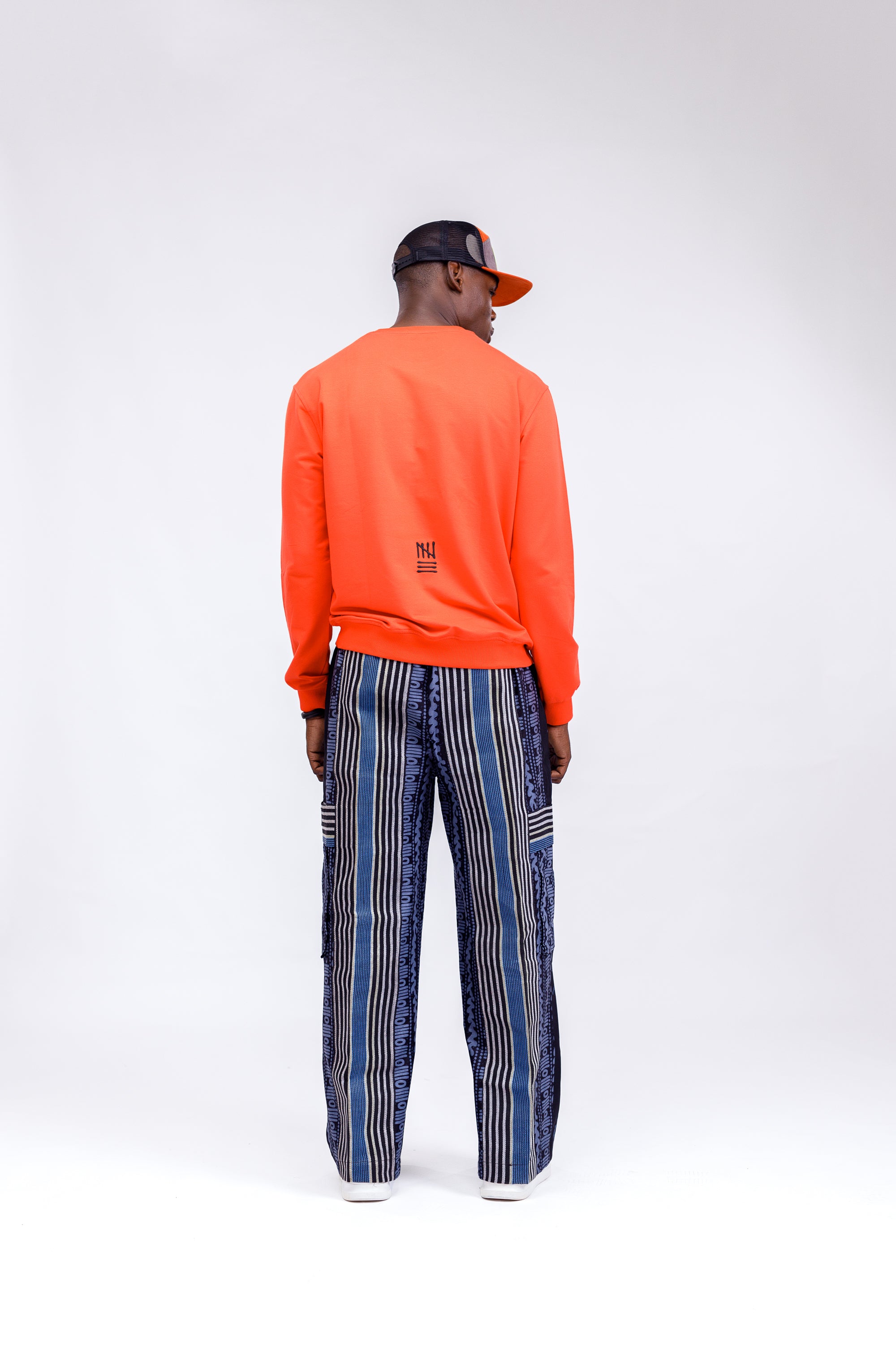 Afropop Mix Pant in Blue