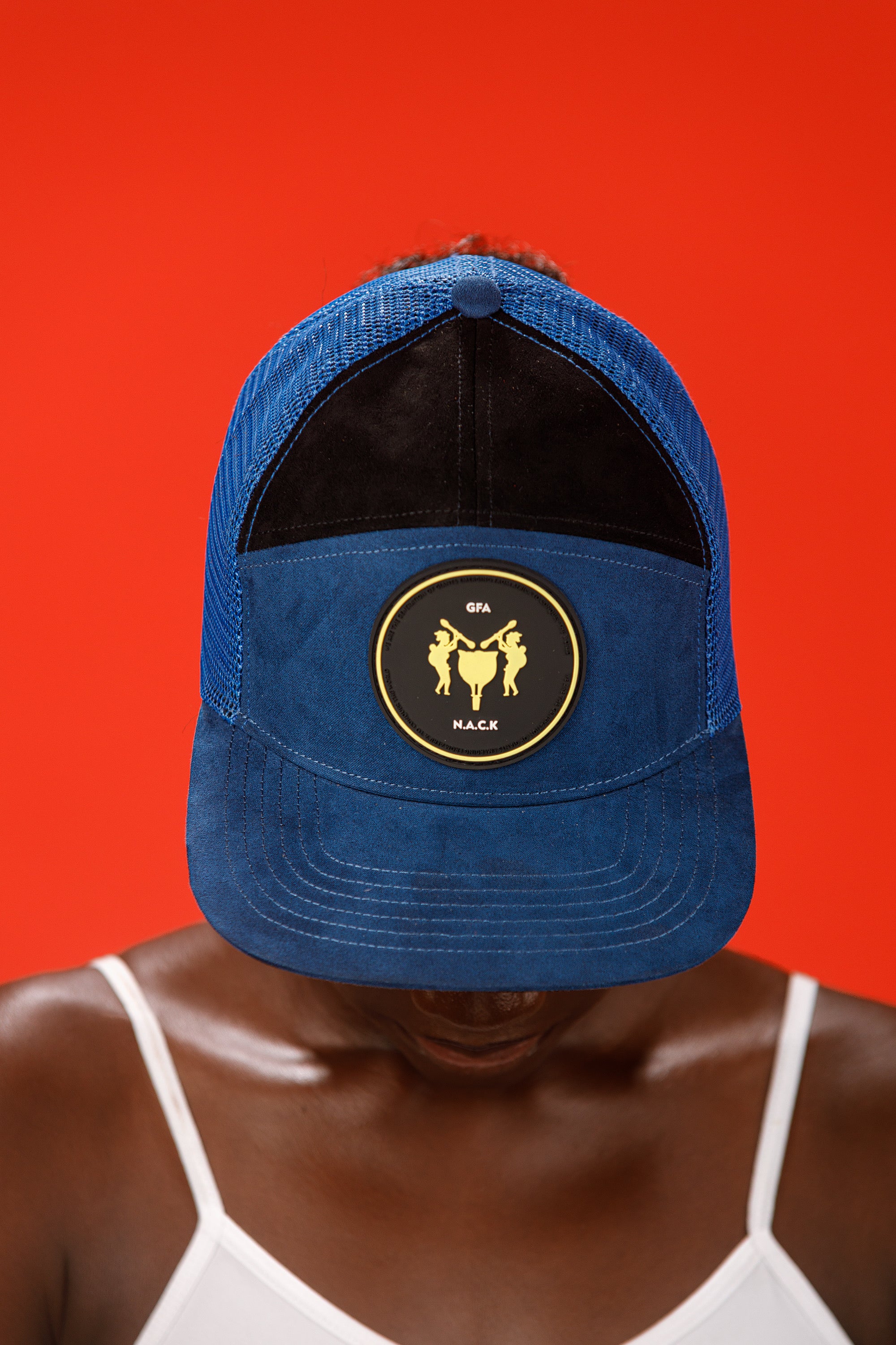 NACK GFA 7-Panel Cap in Blue