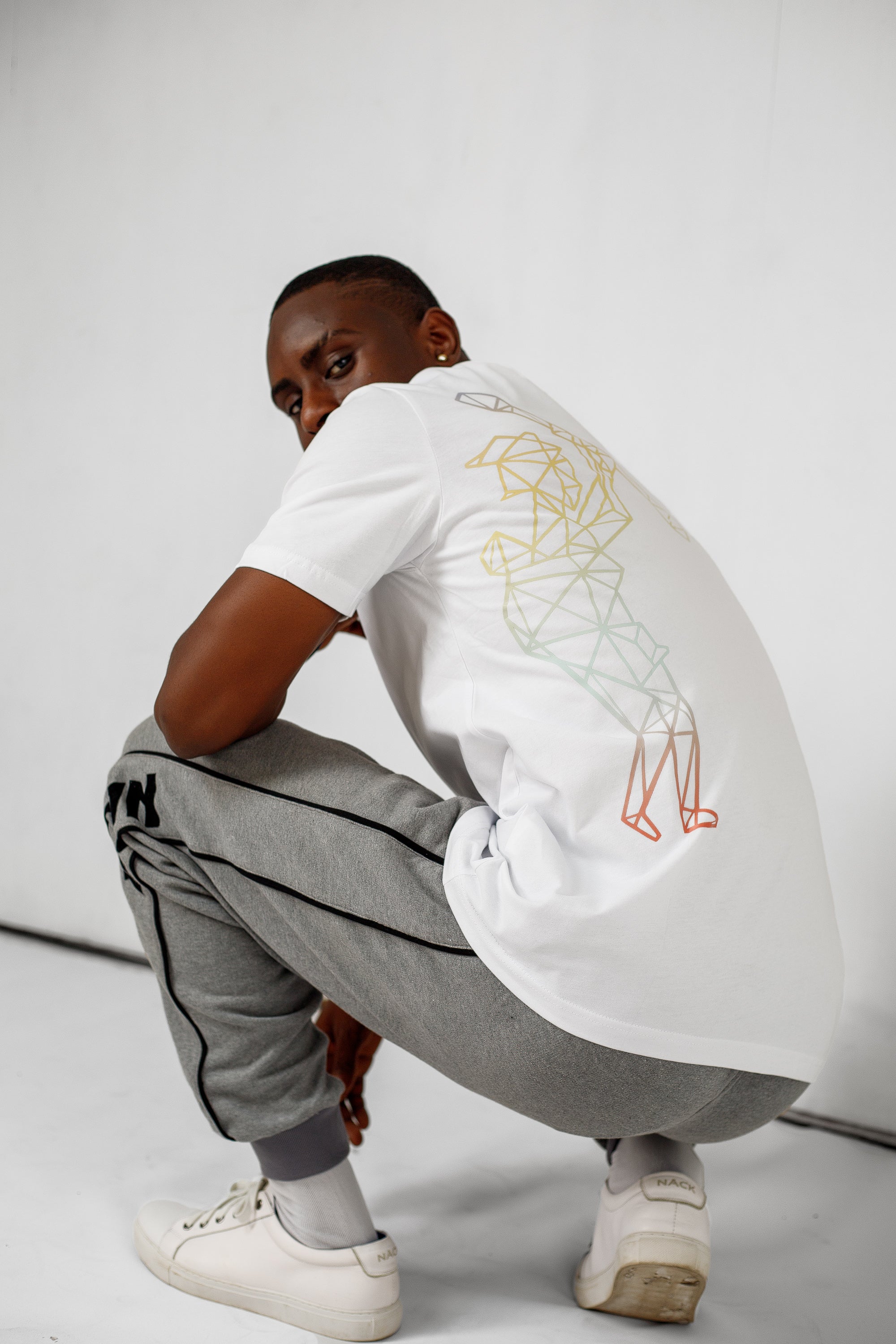 Geo Tee in White