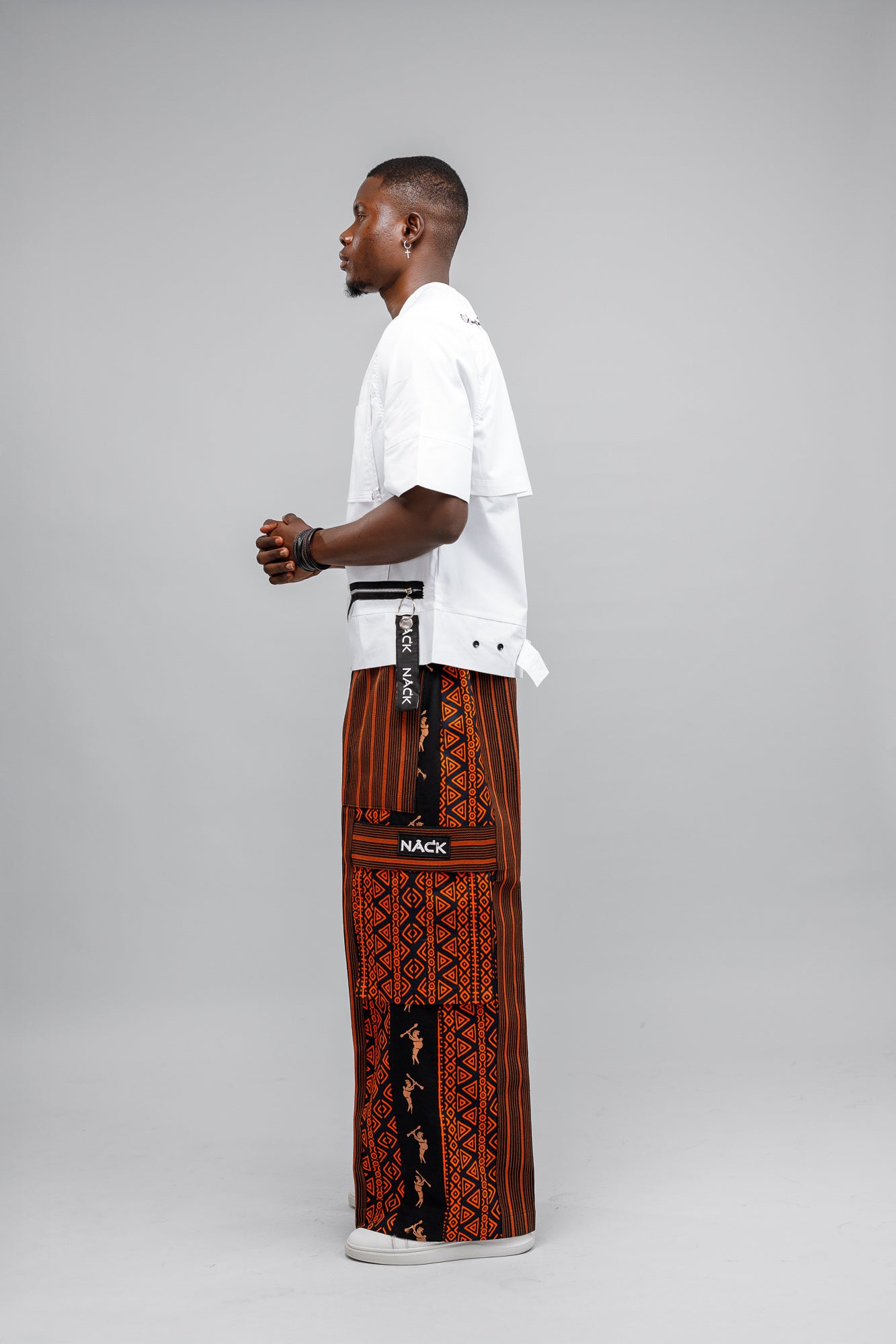 Afropop Mix Pant in Orange