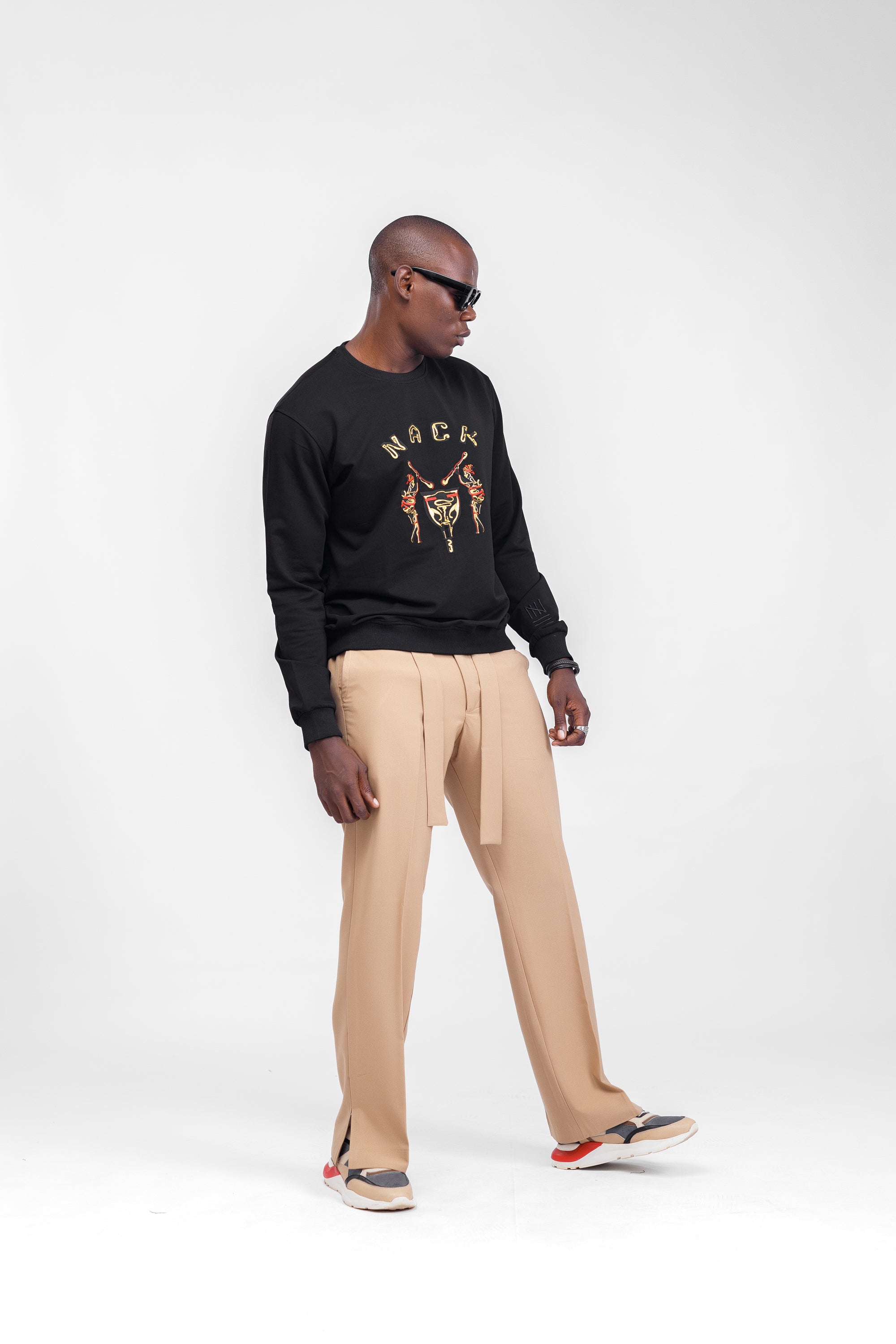 NACK Classic Sweat Top in Black