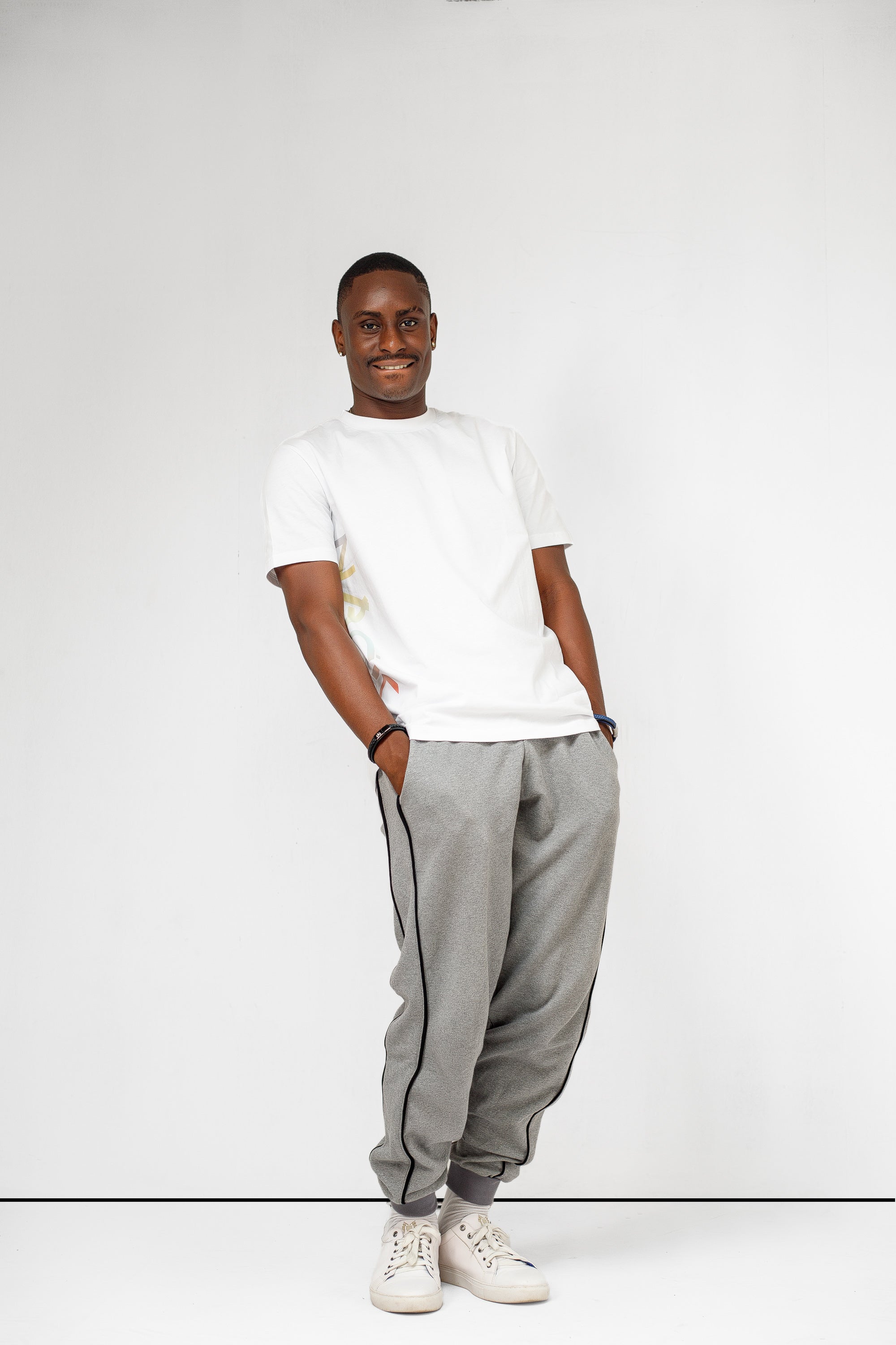 Geo Tee in White