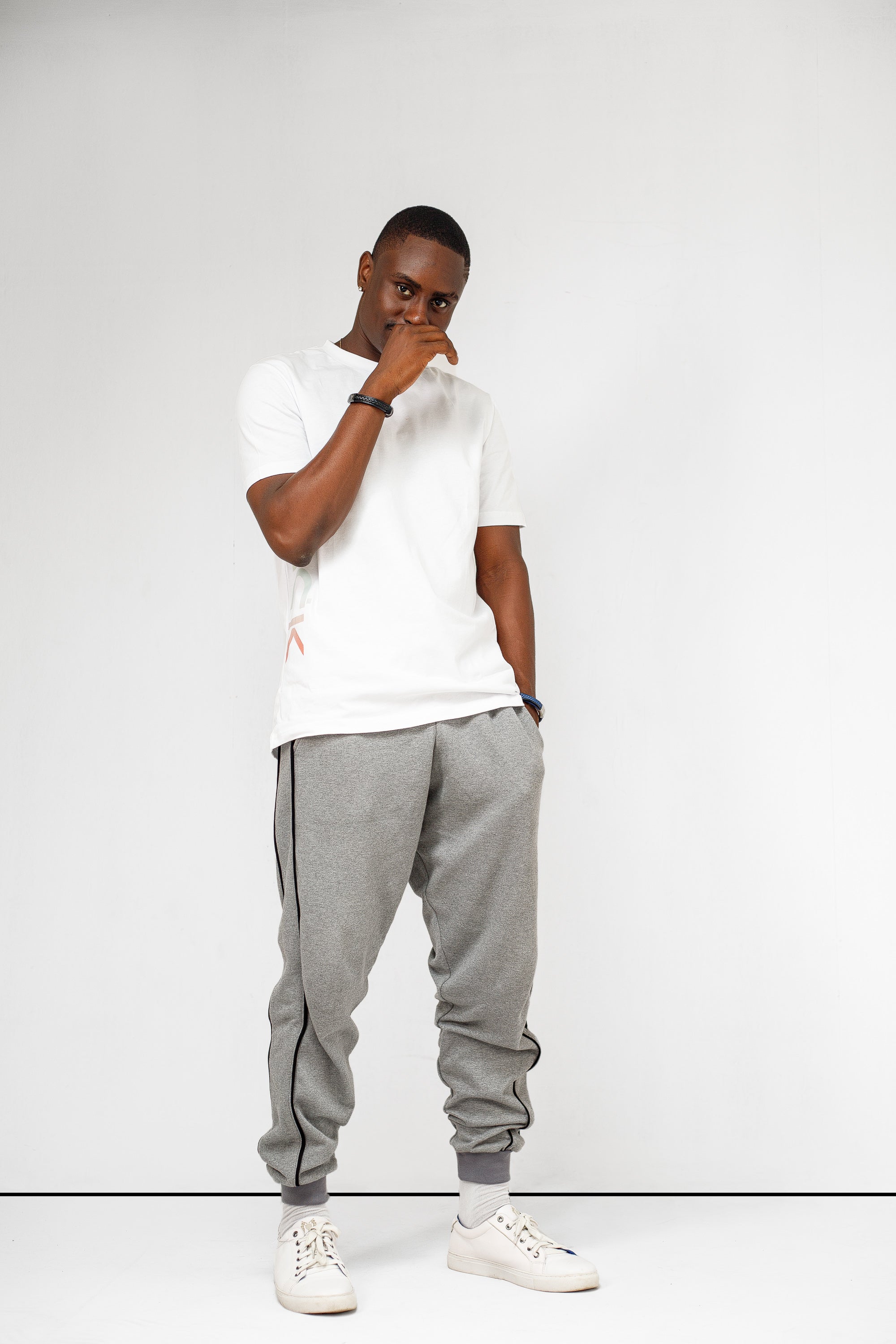 Geo Tee in White