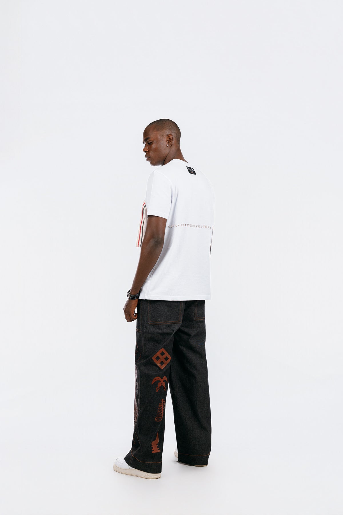 NACK Ribbon Tee in White