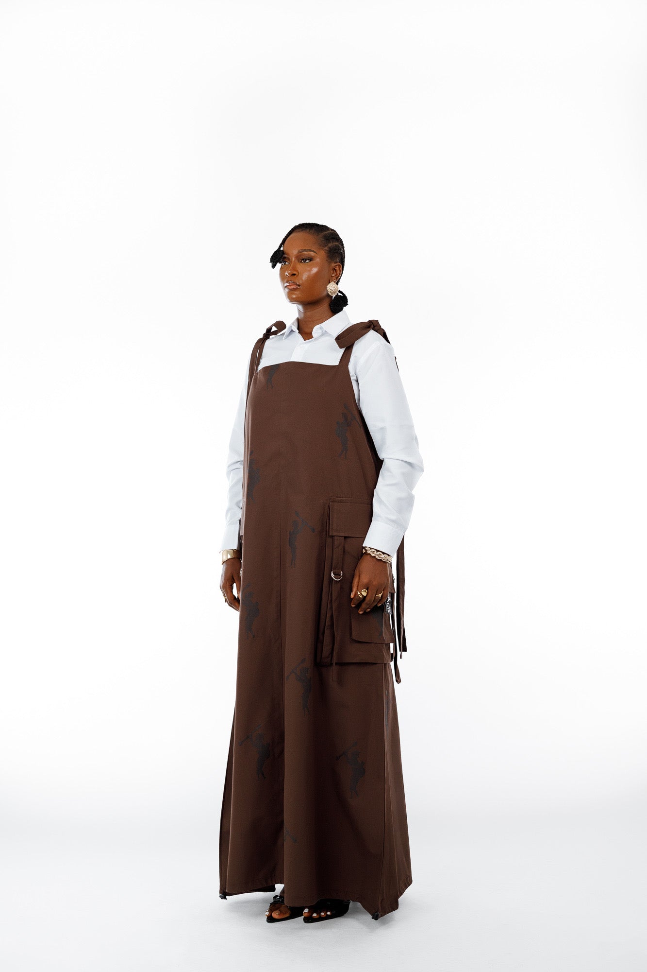 Amani Combat Dress in Brown