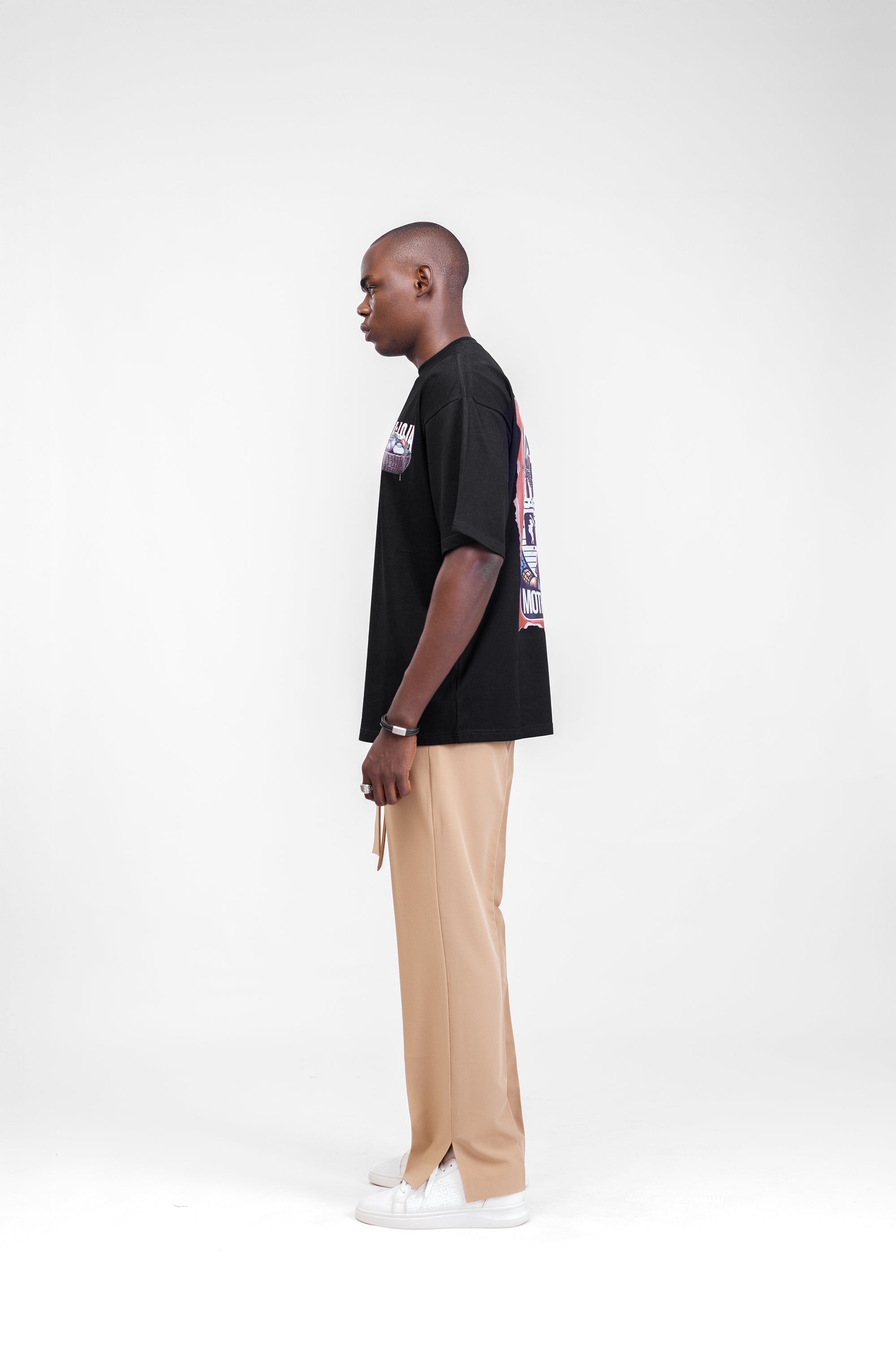 Iyaloja Tee (Pocket Logo) in Black