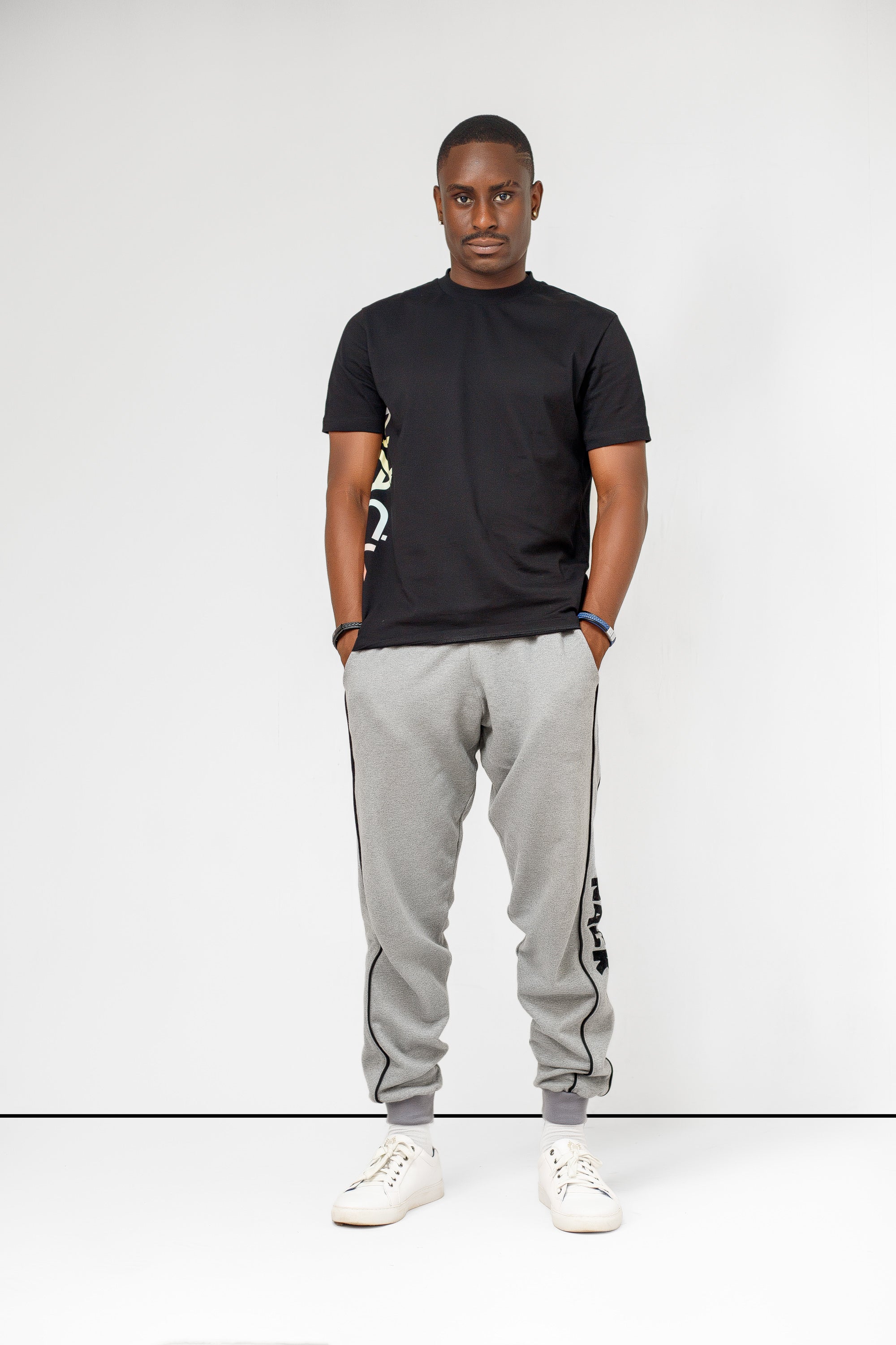 Geo Tee in Black