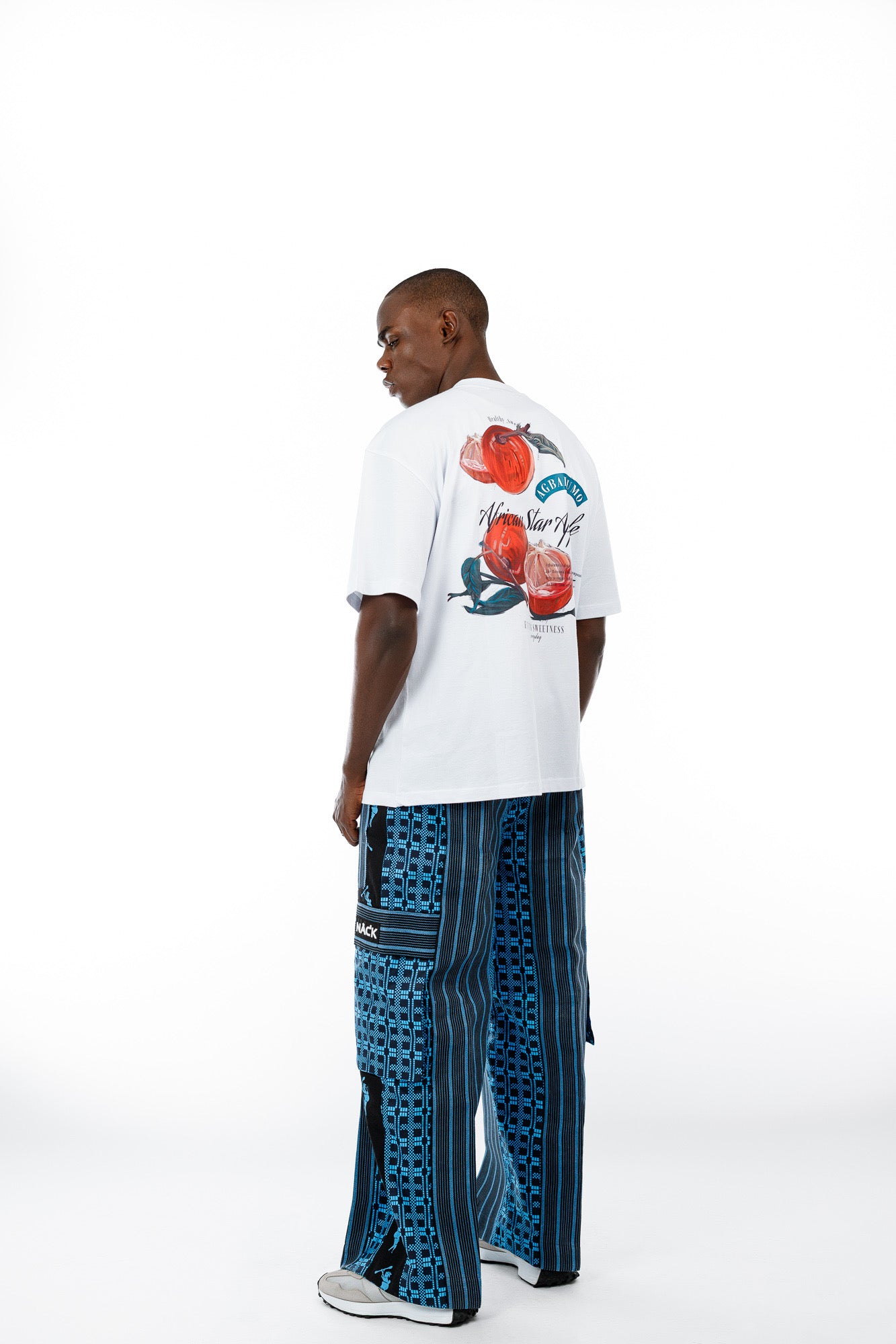 Afropop Mix Pant in Blue