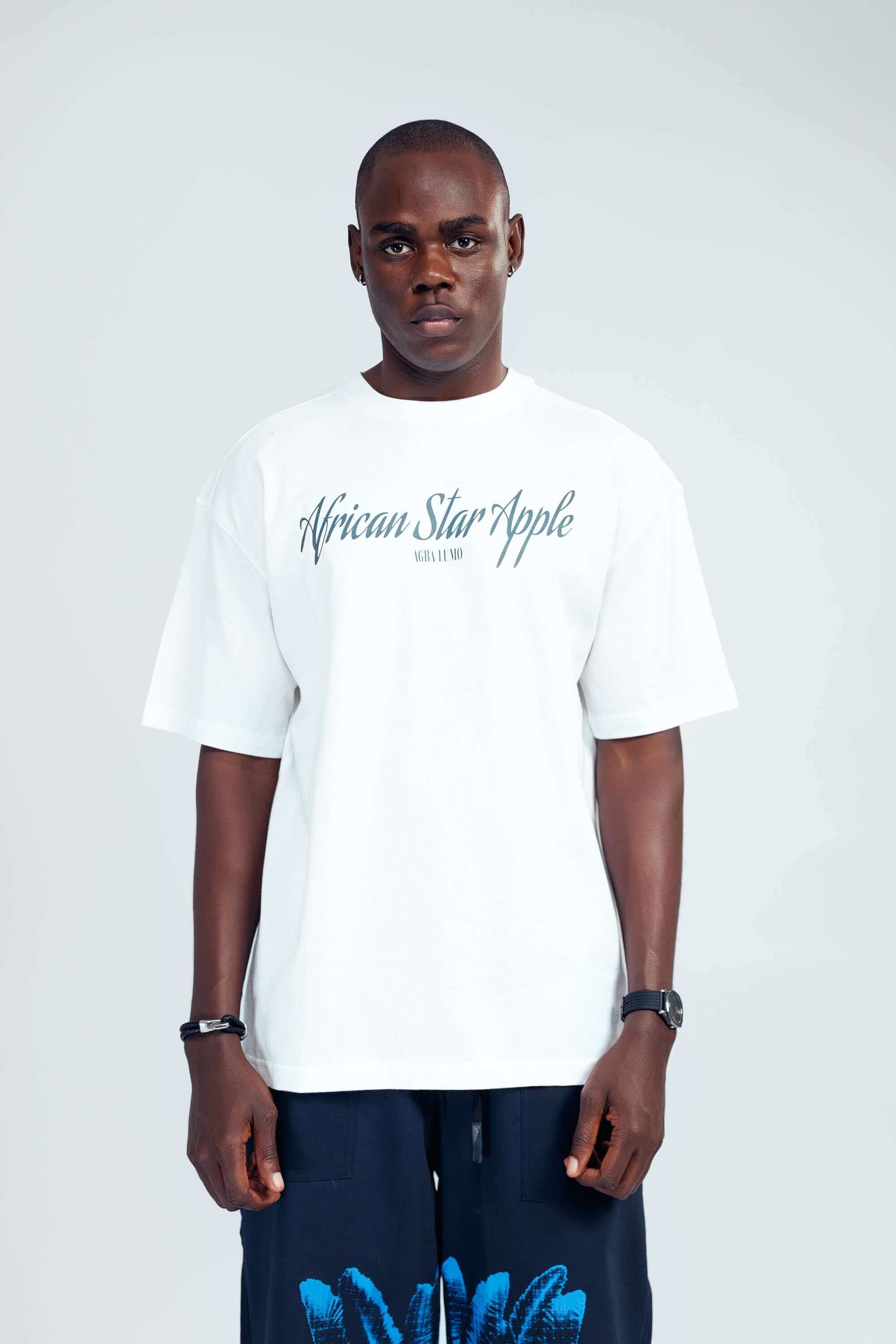 Agbalumo Tee in White - Uncategorized