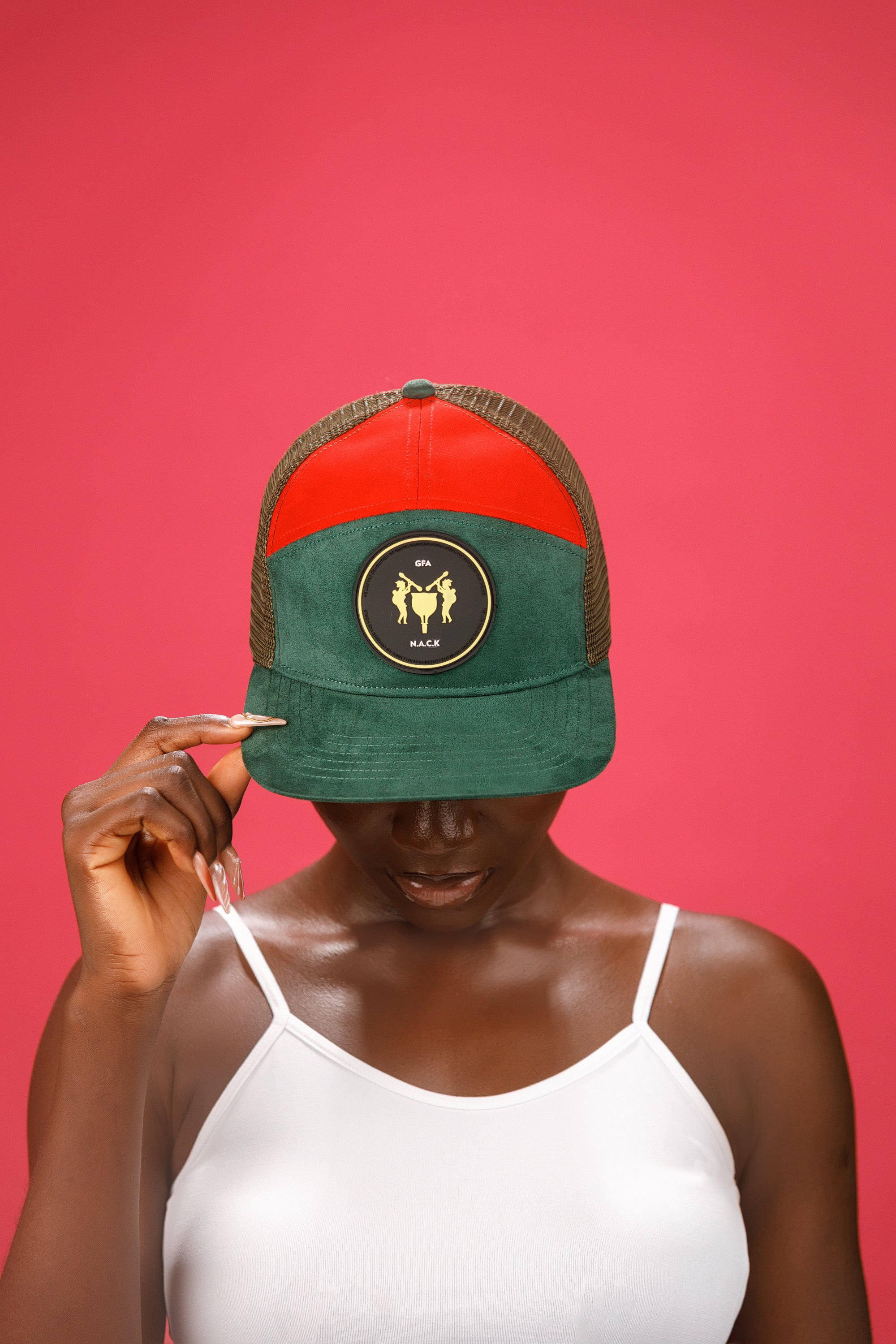 NACK GFA 7-Panel Cap in Green