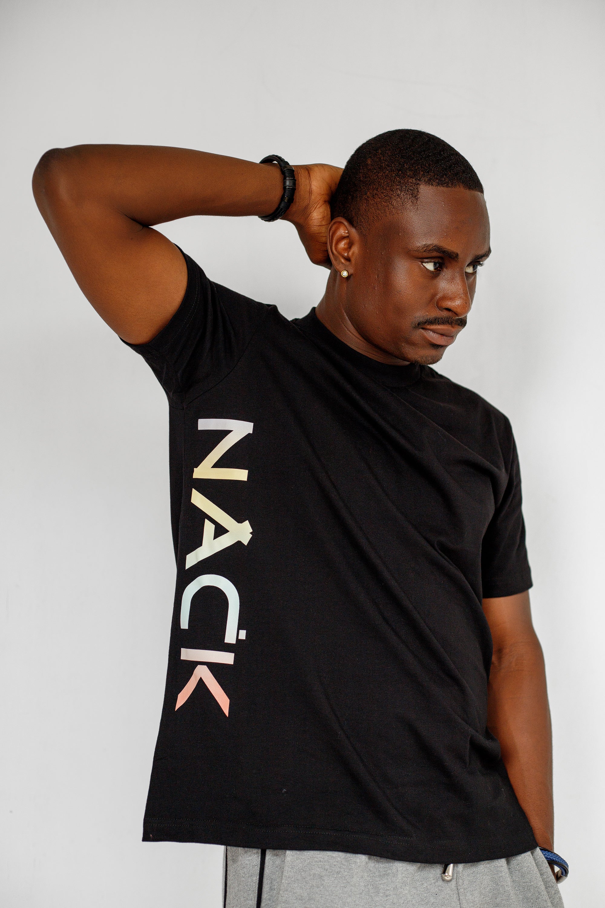 Geo Tee in Black