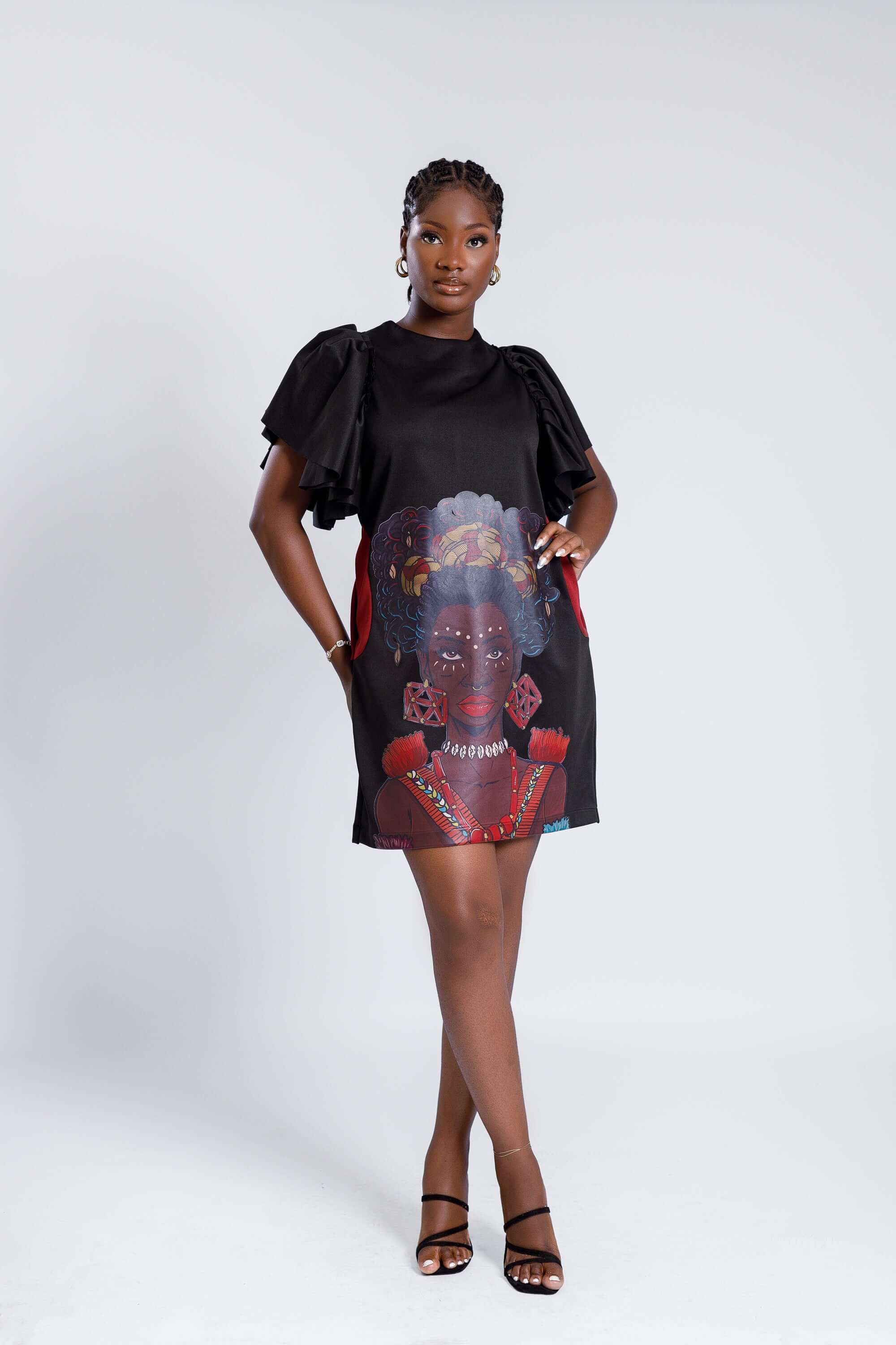Scuba Dress in Black - Dresses