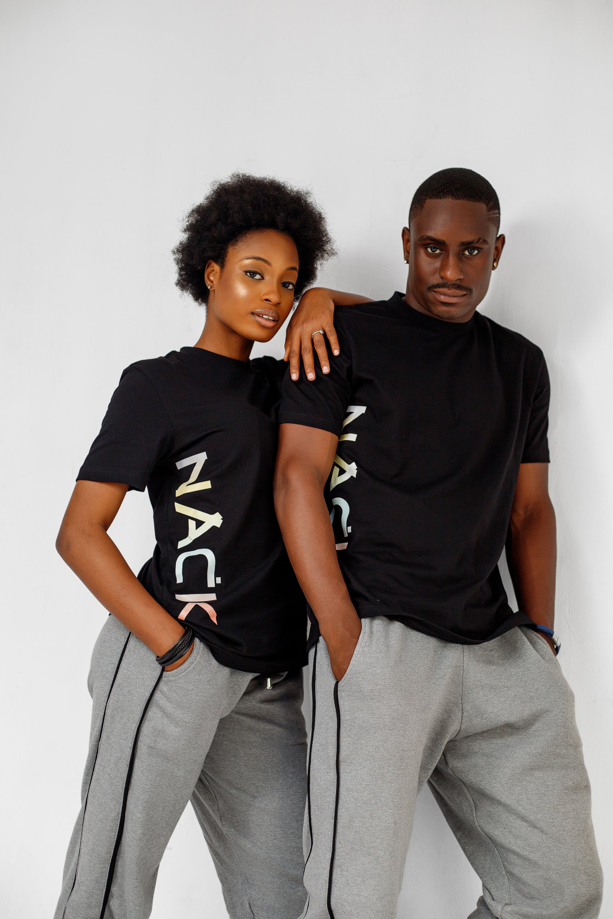 Geo Tee in Black