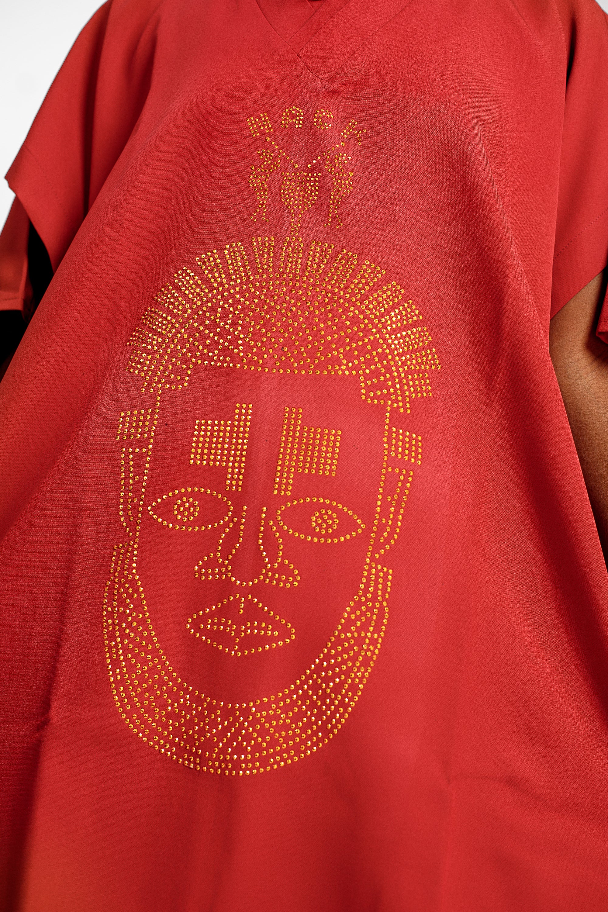 Festac Native  Dress in Wine