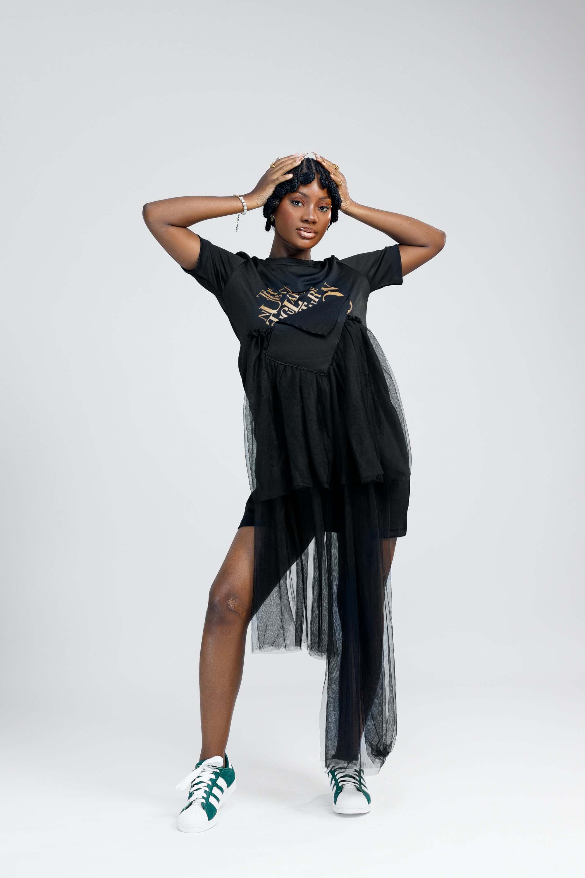 Fringe Dress in Black