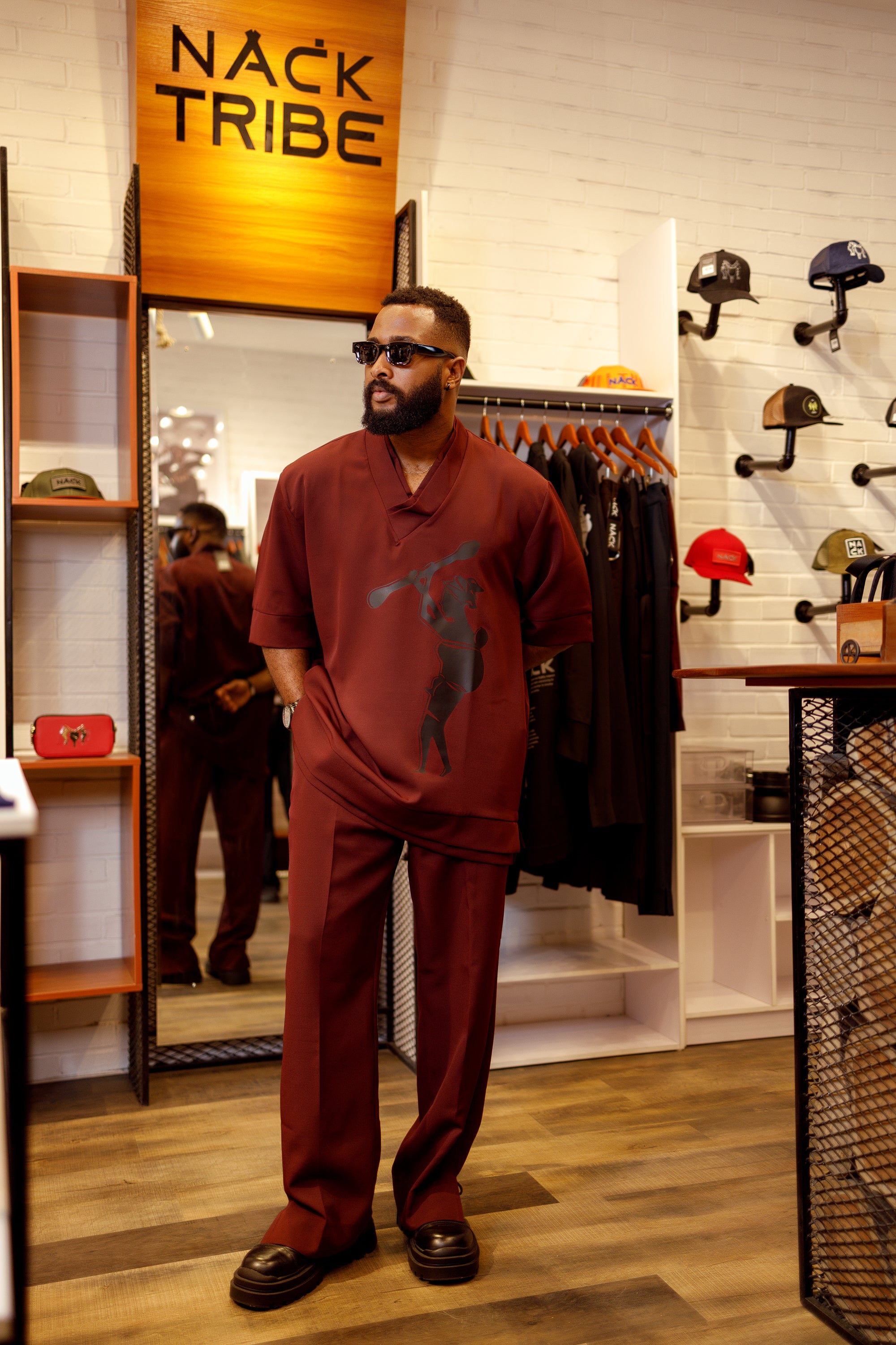 NACK Man ID 2pcs in Wine