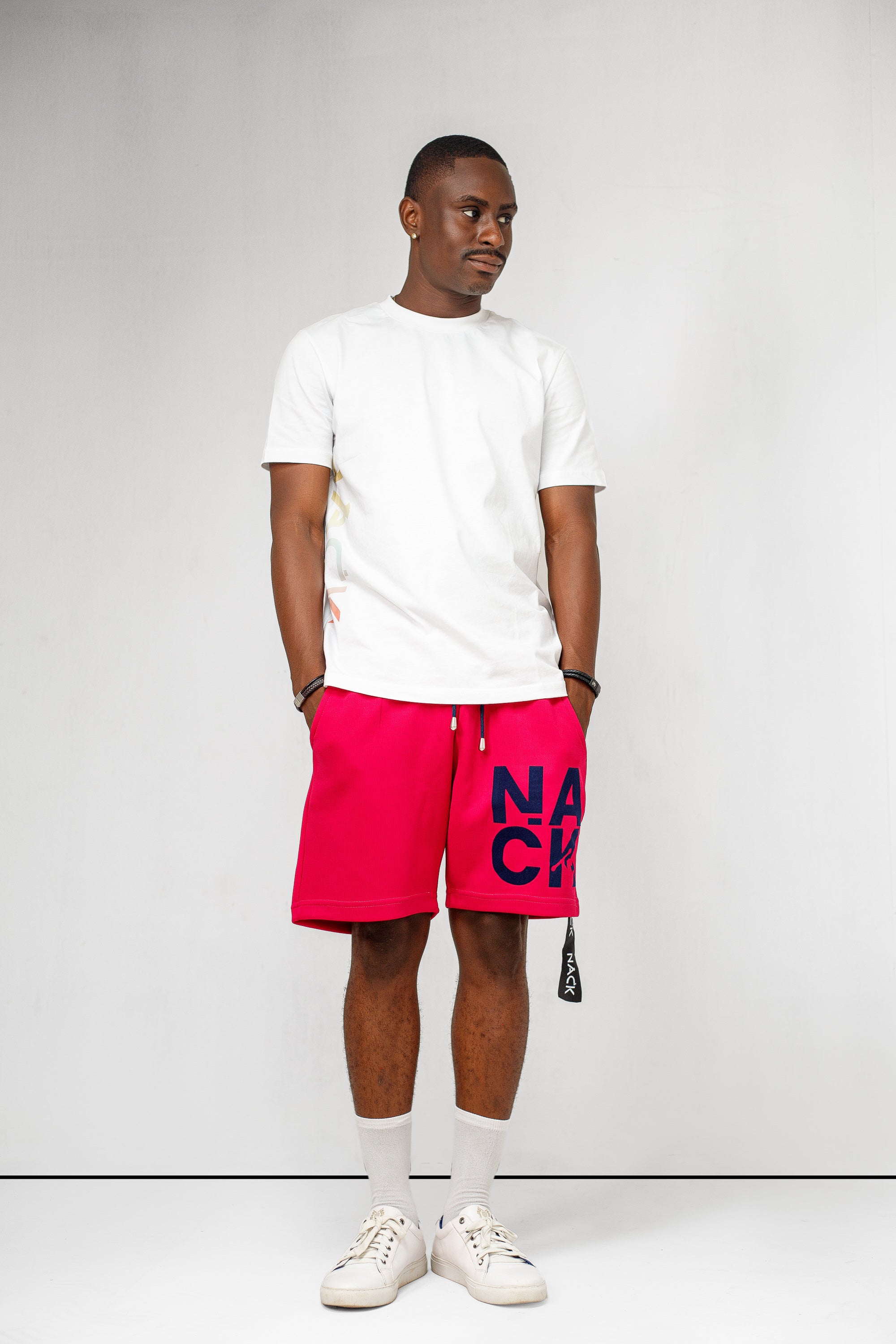 Jogger Shorts in Pink