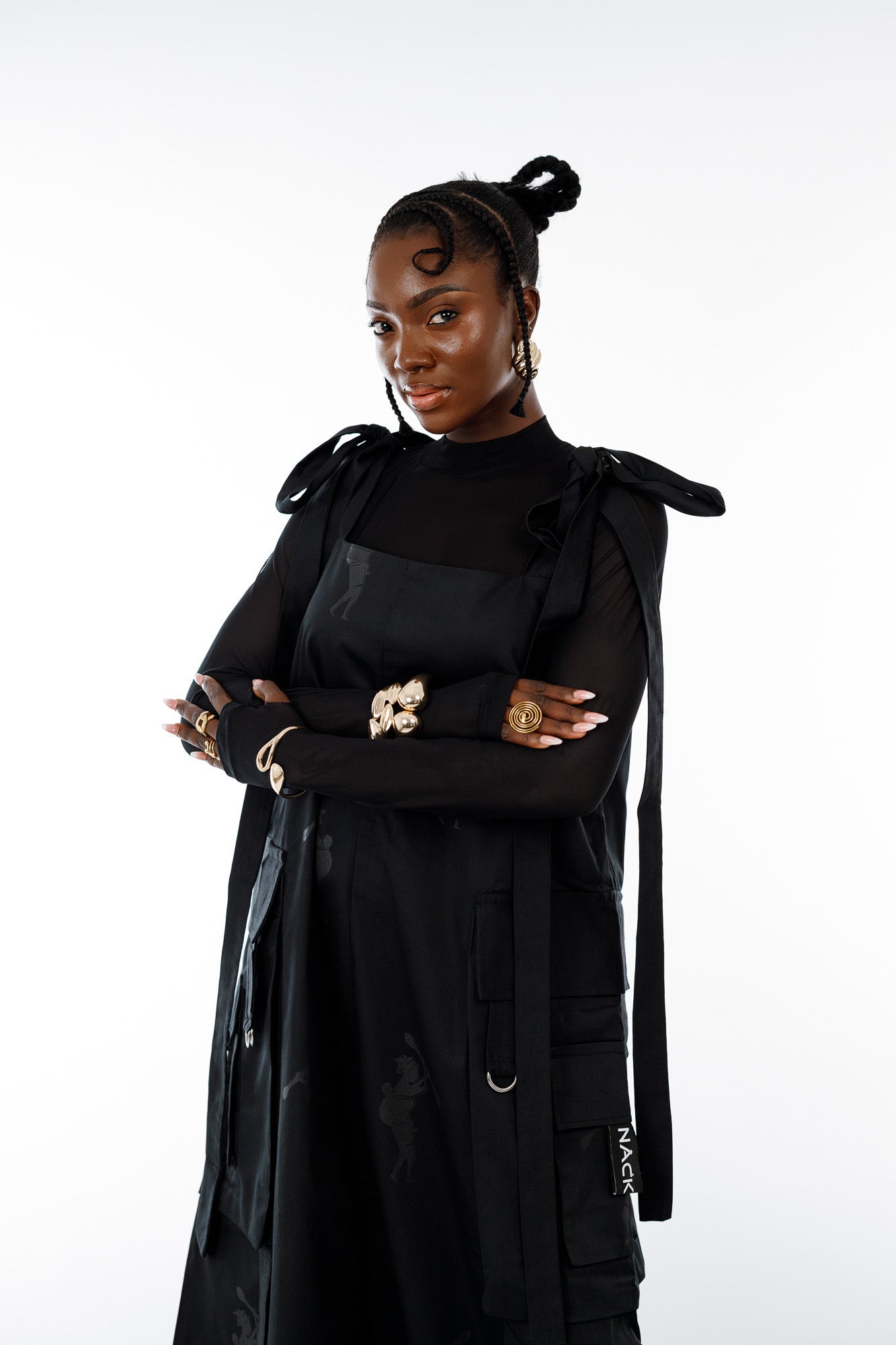 Amani Combat Dress in Black