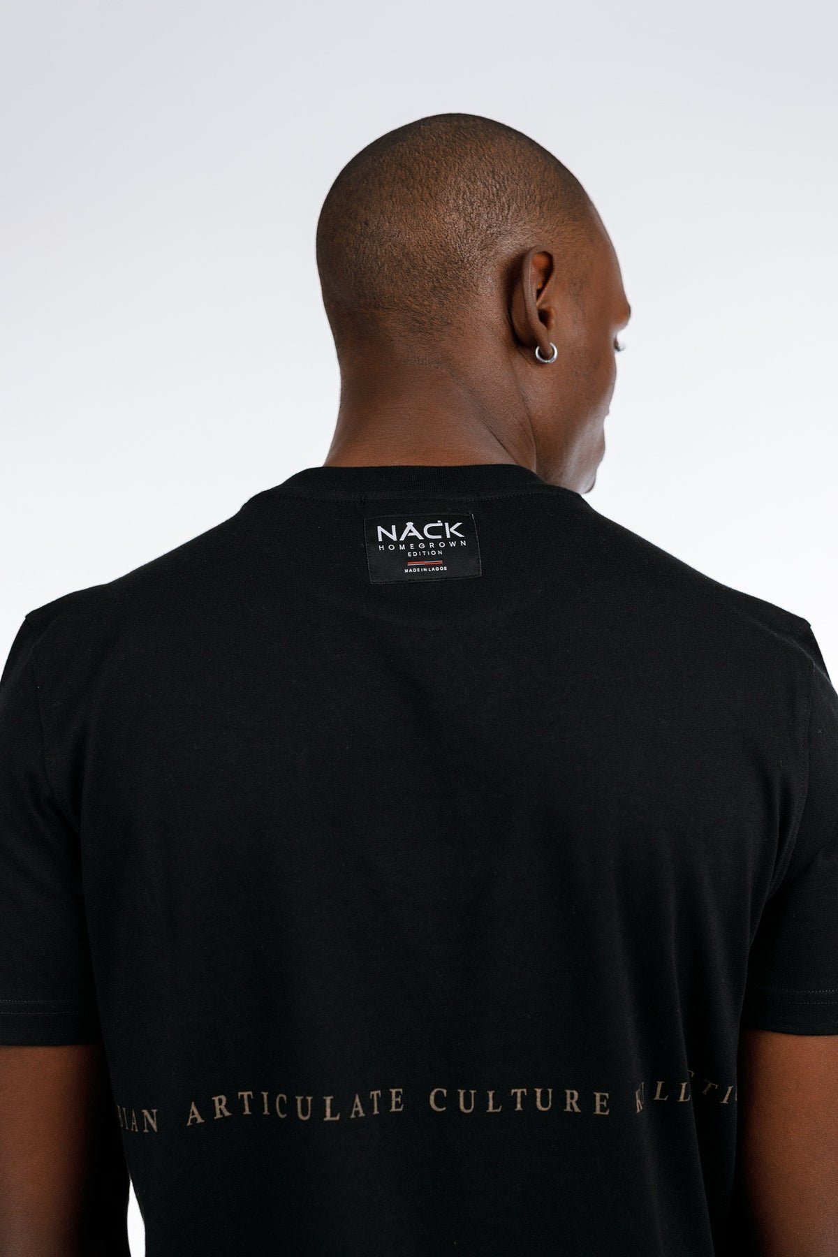 NACK Ribbon Tee in Black