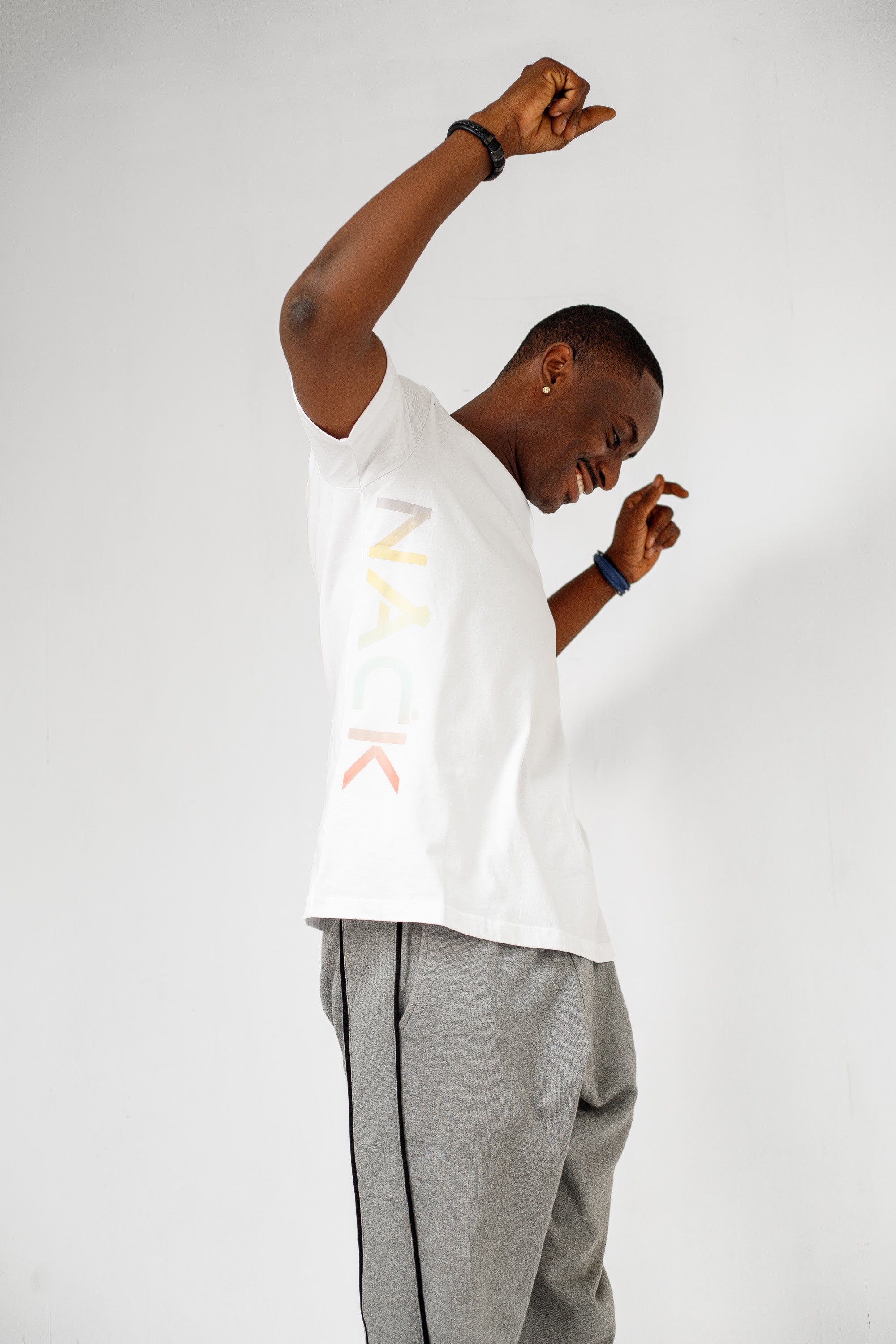 Geo Tee in White