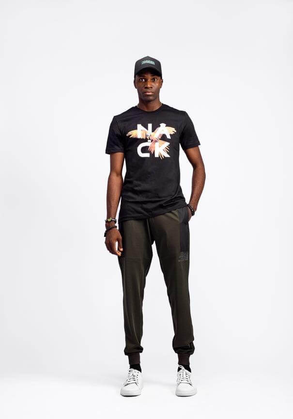 Afrobird Tee in Black - Shirts & Tops