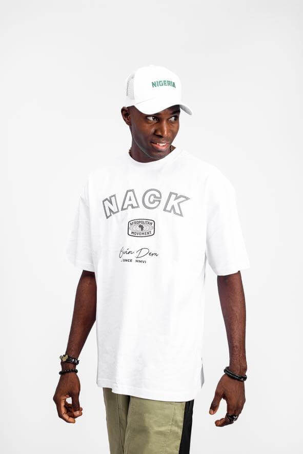 Afropolitan Movement Tee in White -