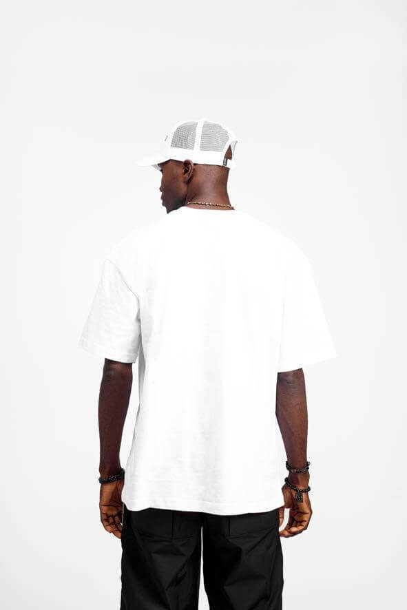 Afropolitan Movement Tee in White -