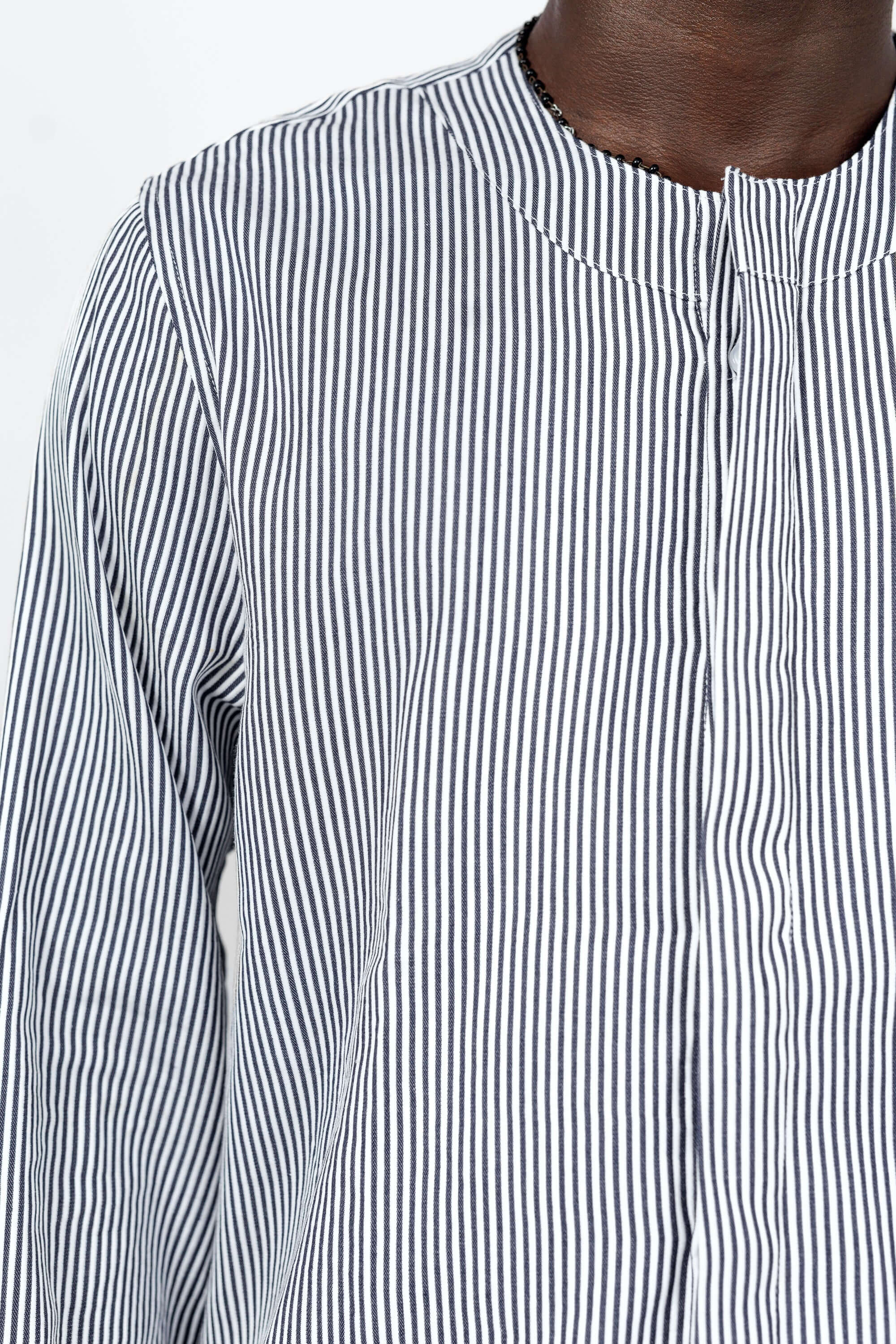 Monochrome Stripe Tunic - Shirts & Tops