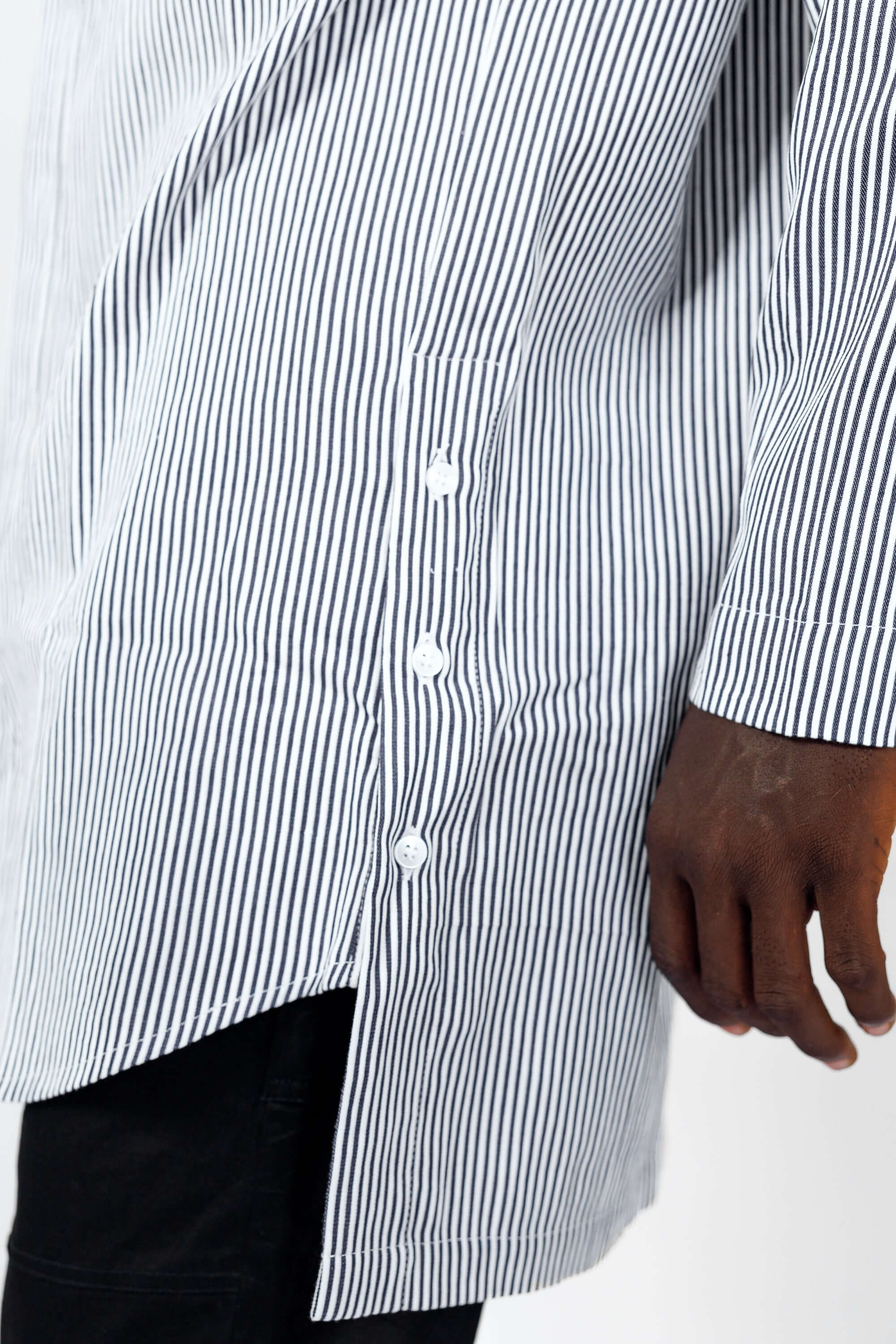 Monochrome Stripe Tunic - Shirts & Tops