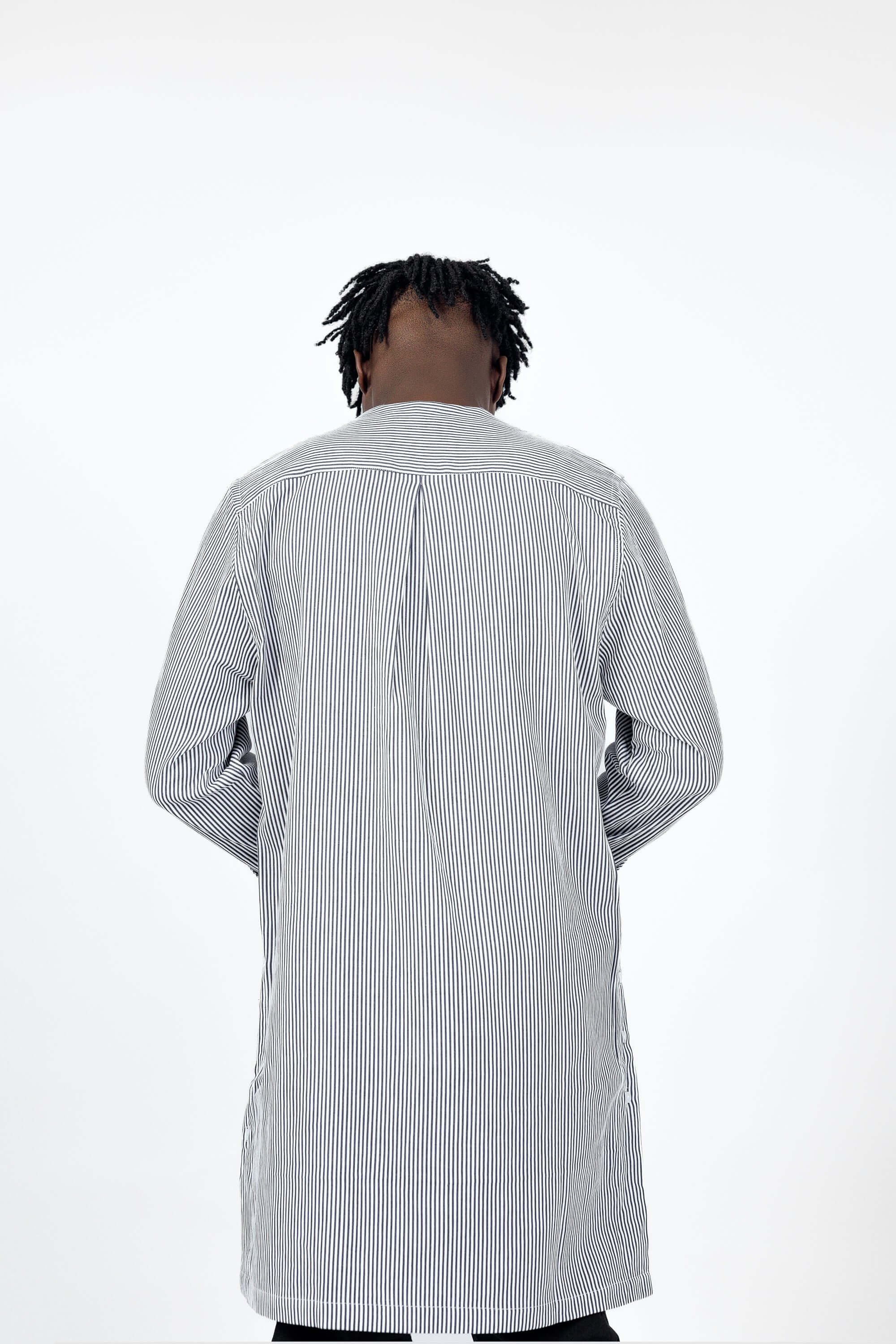 Monochrome Stripe Tunic - Shirts & Tops