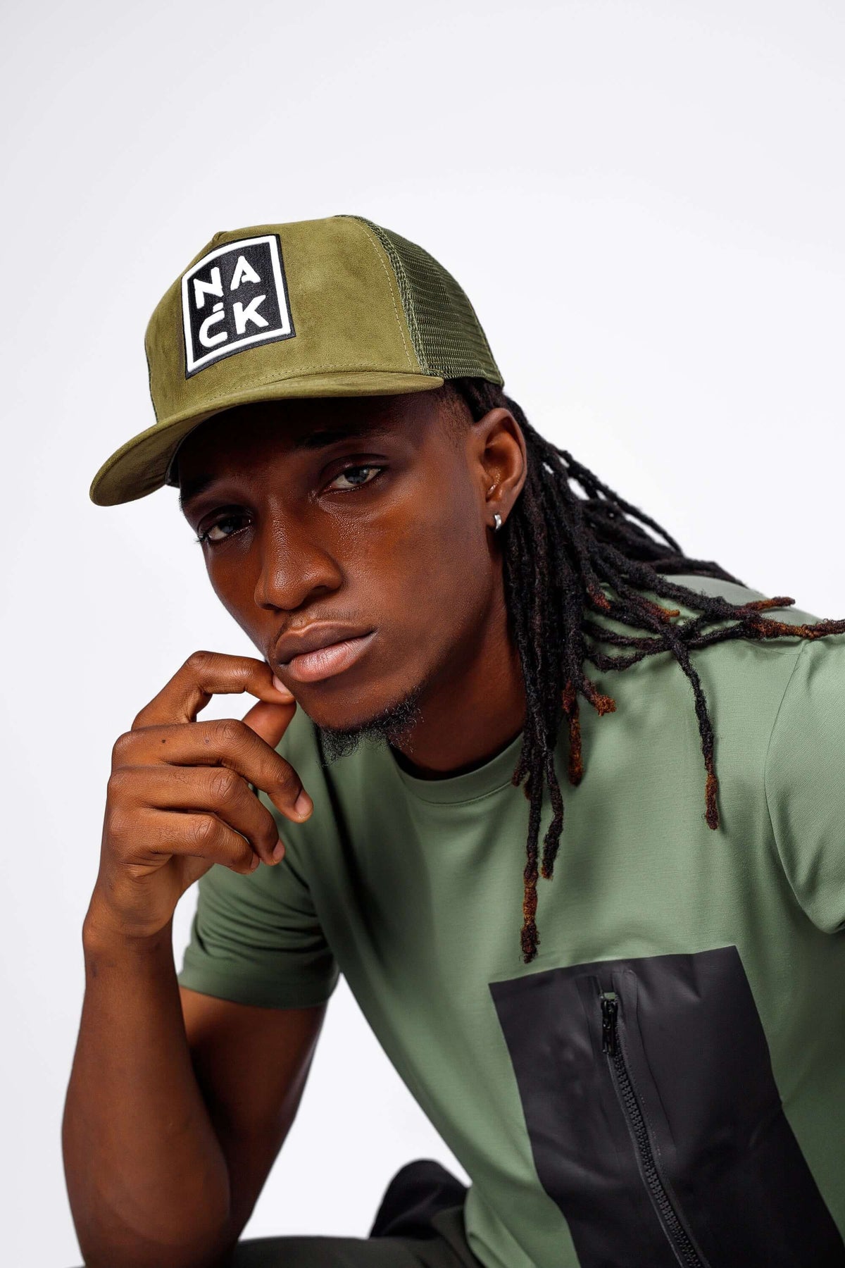 NACK 3D Cap In Army Green NACK Apparel nack-3d-cap-in-army-green-nack-apparel