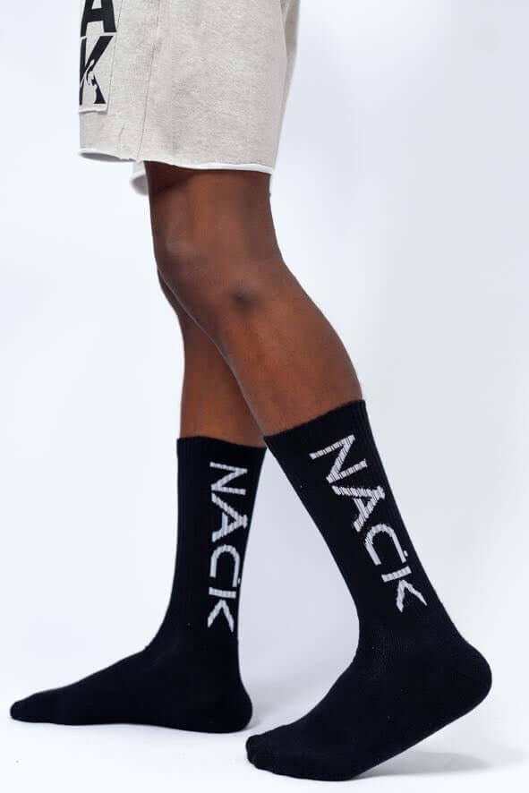 NACK Bold Socks In Black NACK Apparel nack-bold-socks-in-black-nack-apparel