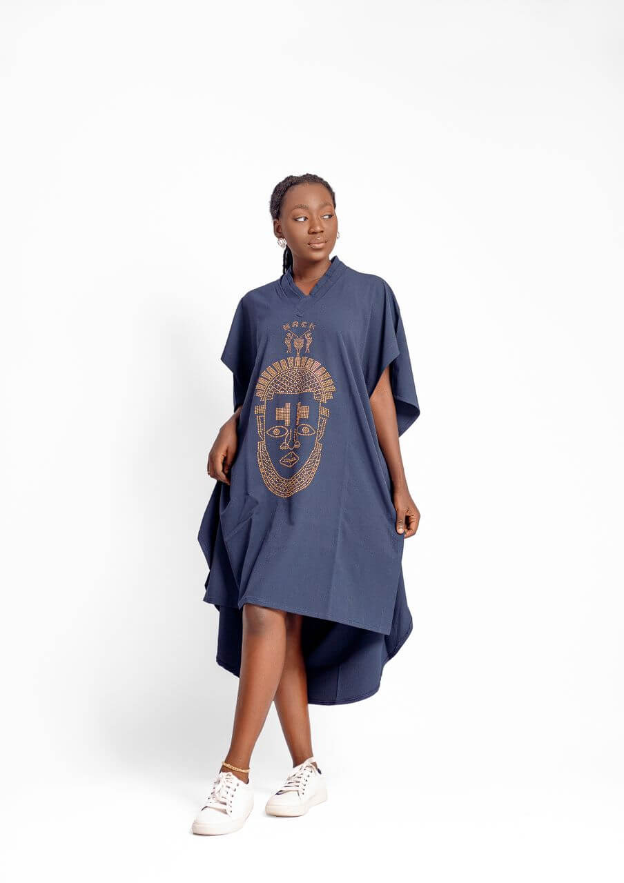 Festac Native Dress in Blue | NACK Apparel