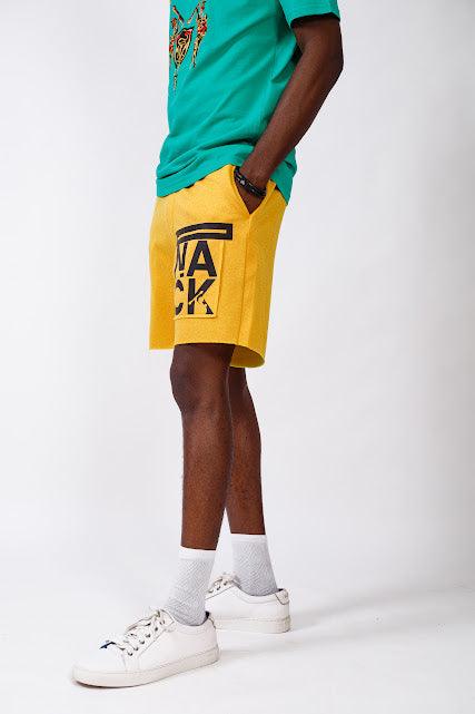 NACK Cut Shorts in Yellow - Shorts
