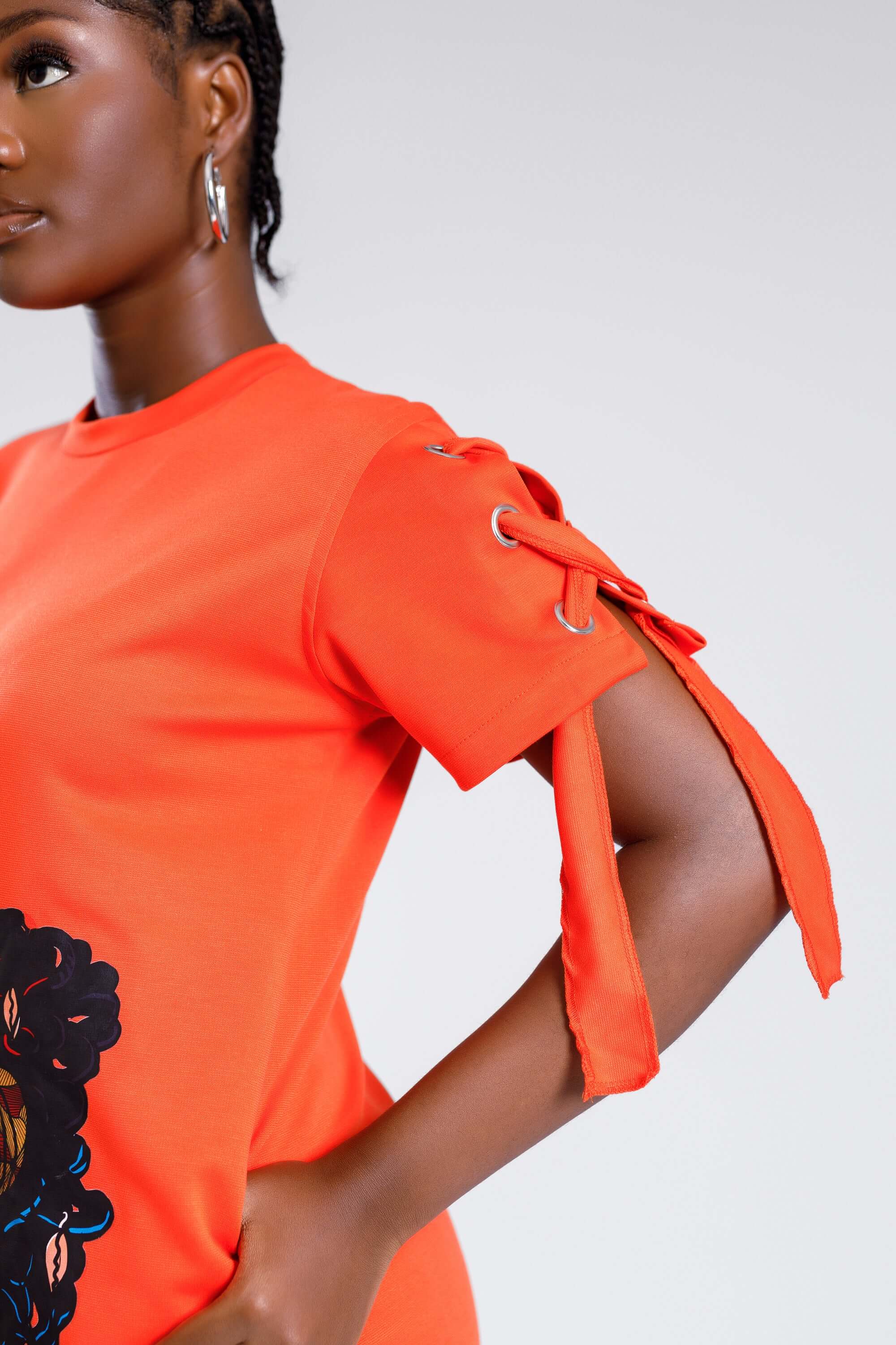 Ibibio Dress in Orange - Dresses