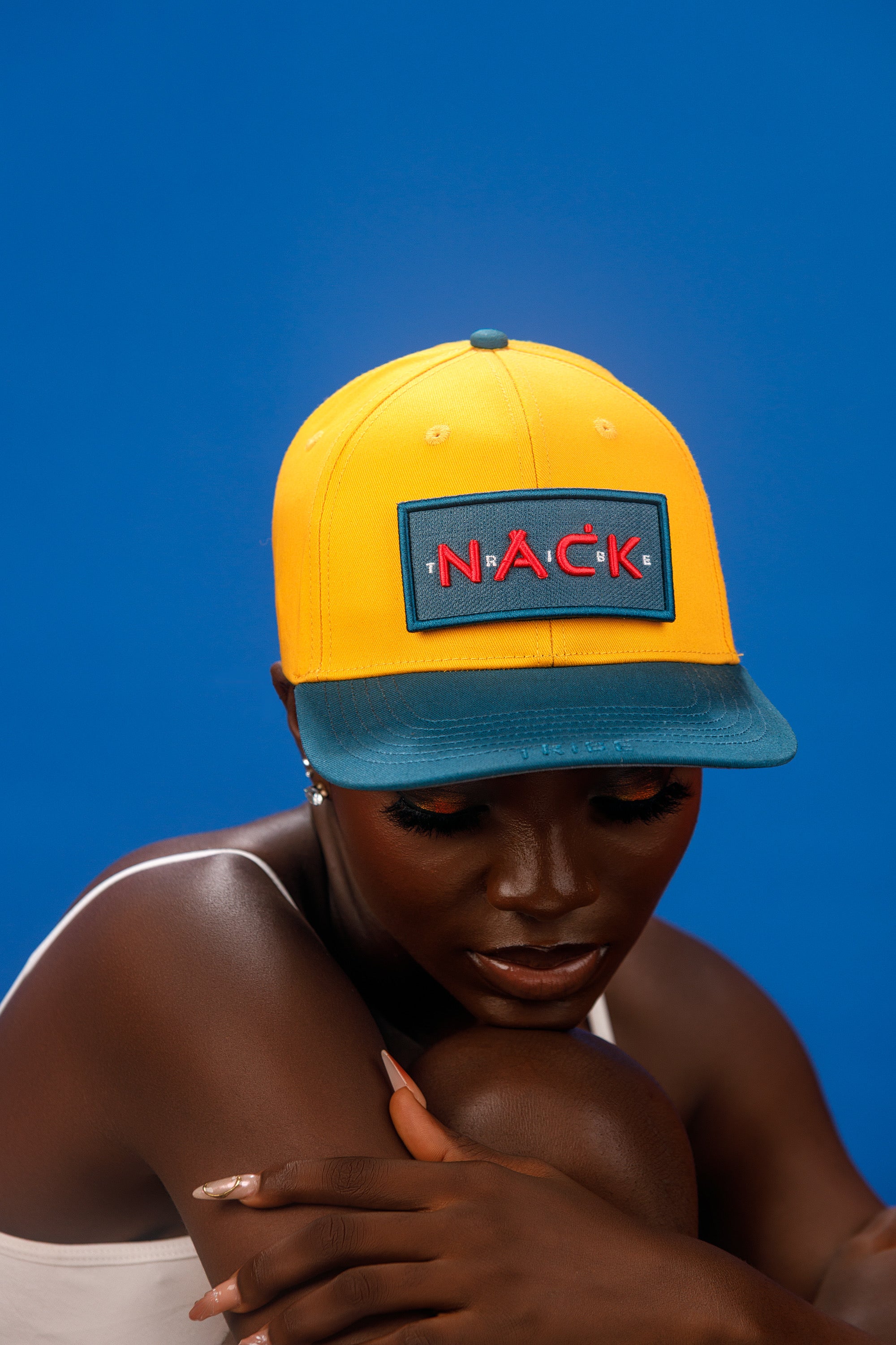NACK Tribal Patch Cap in Yellow