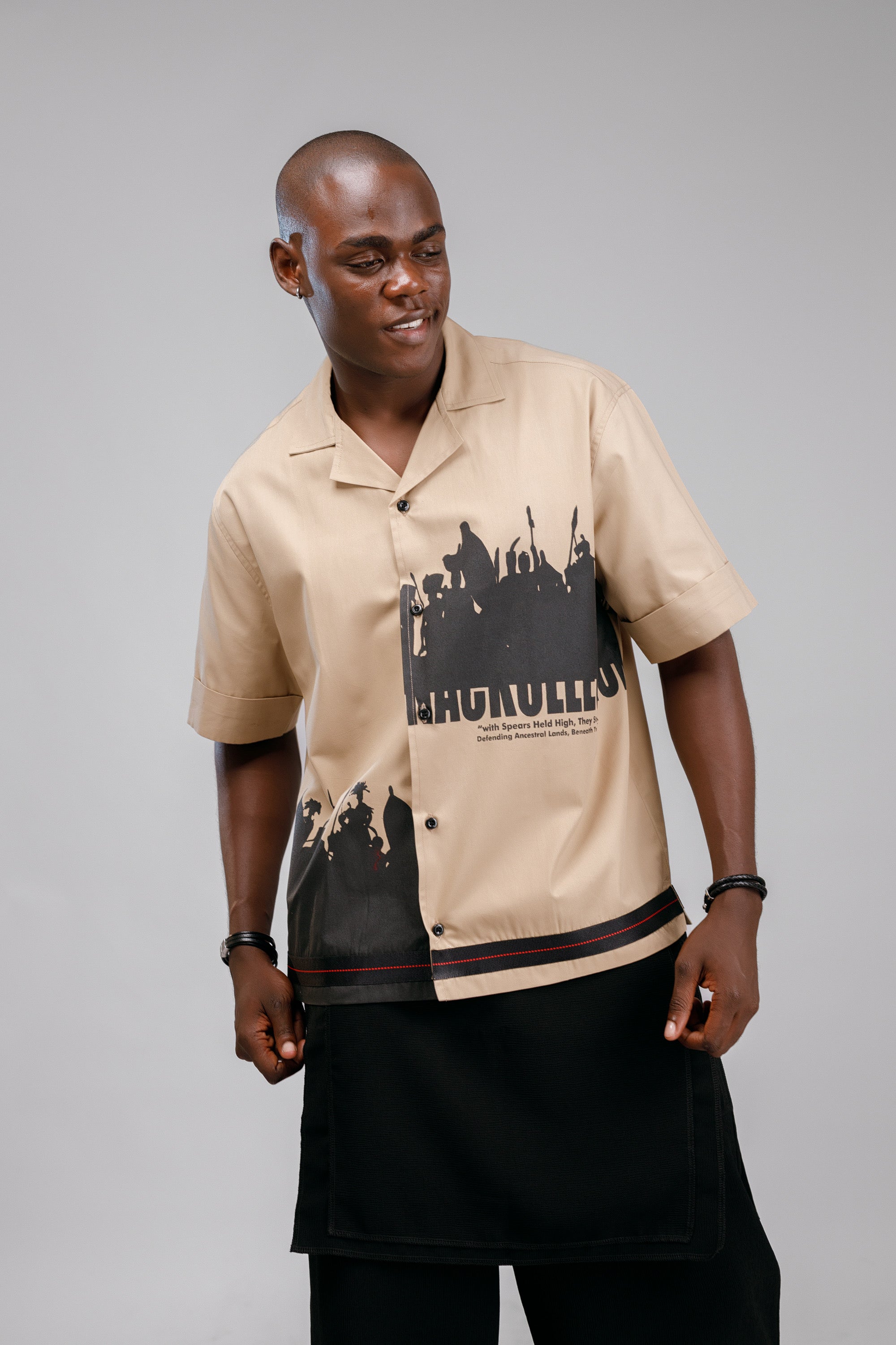 Jagun Shirt in Beige