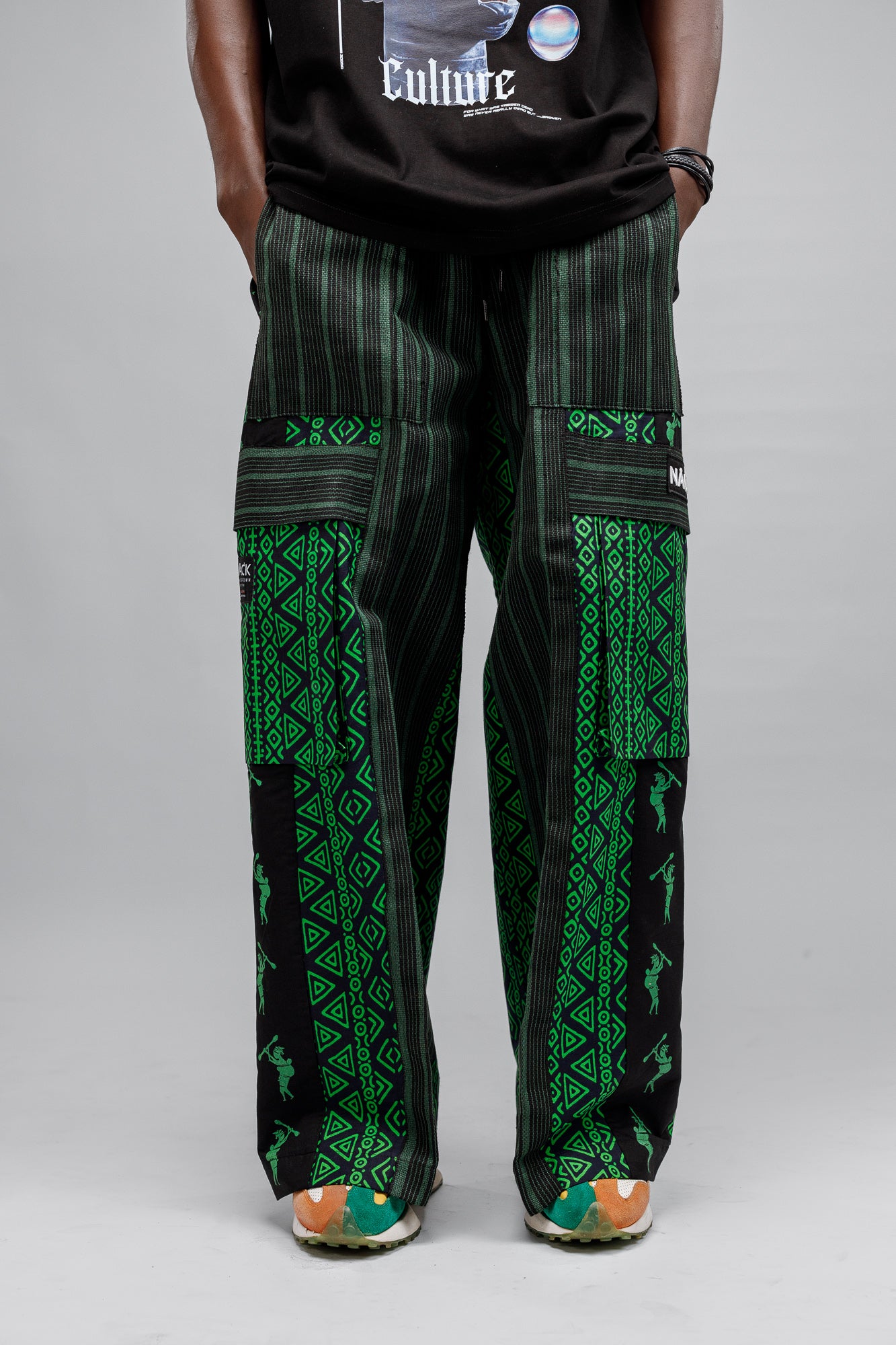 Afropop Mix Pant in Green