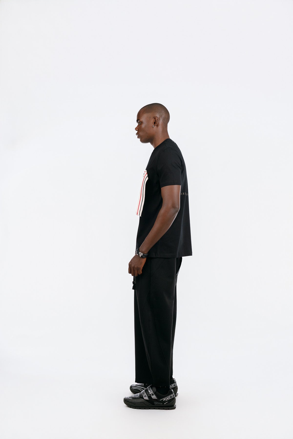 NACK Ribbon Tee in Black