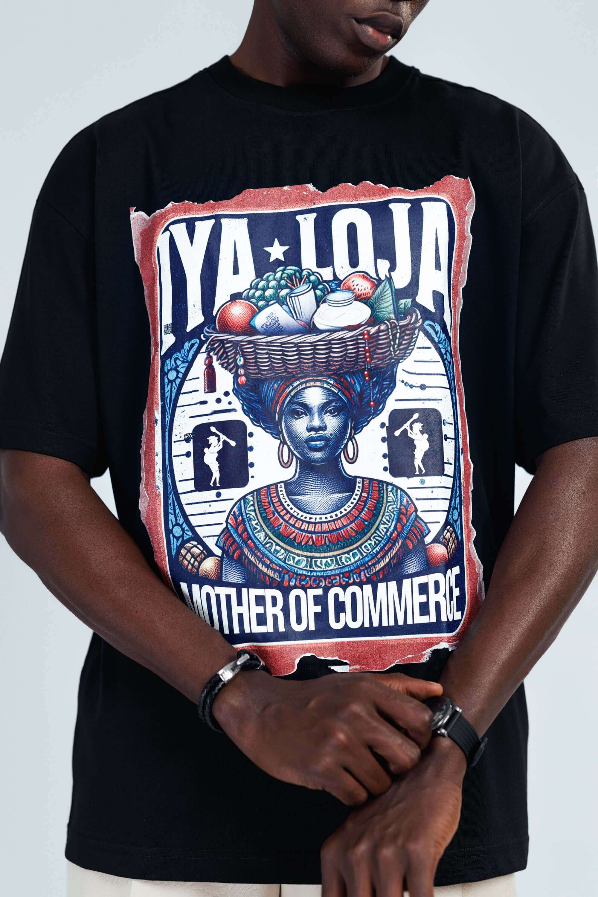 Iyaloja Tee in Black - Uncategorized