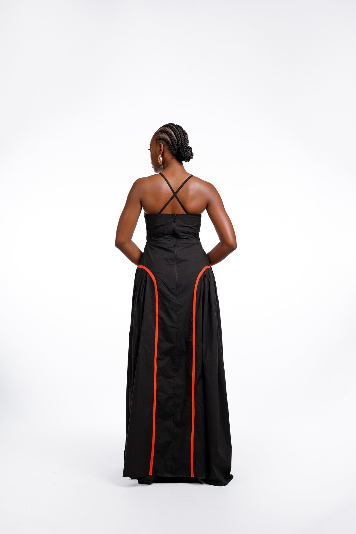 Farrko Afro Dress in Black
