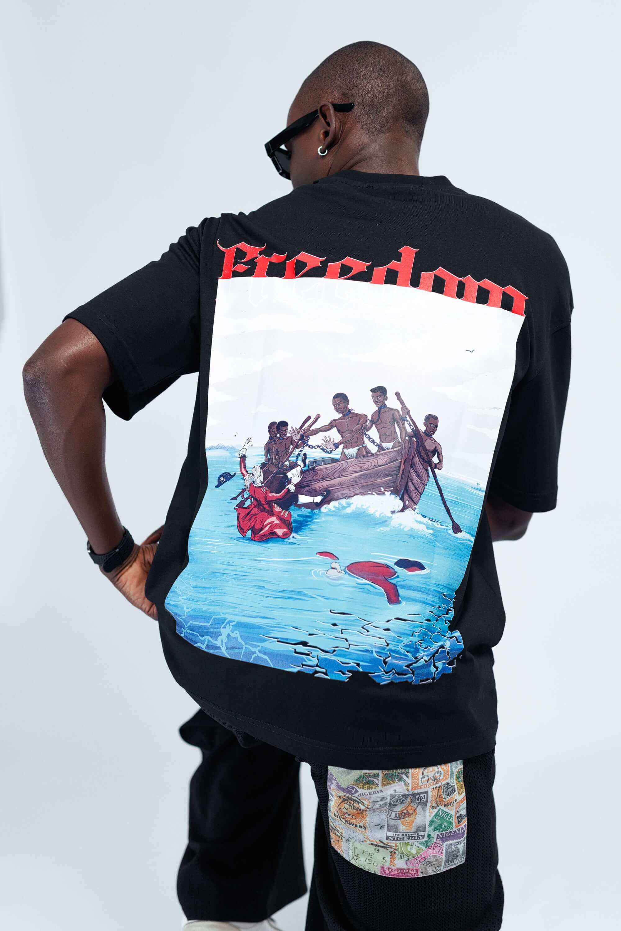 Freedom Tee in Black - Uncategorized