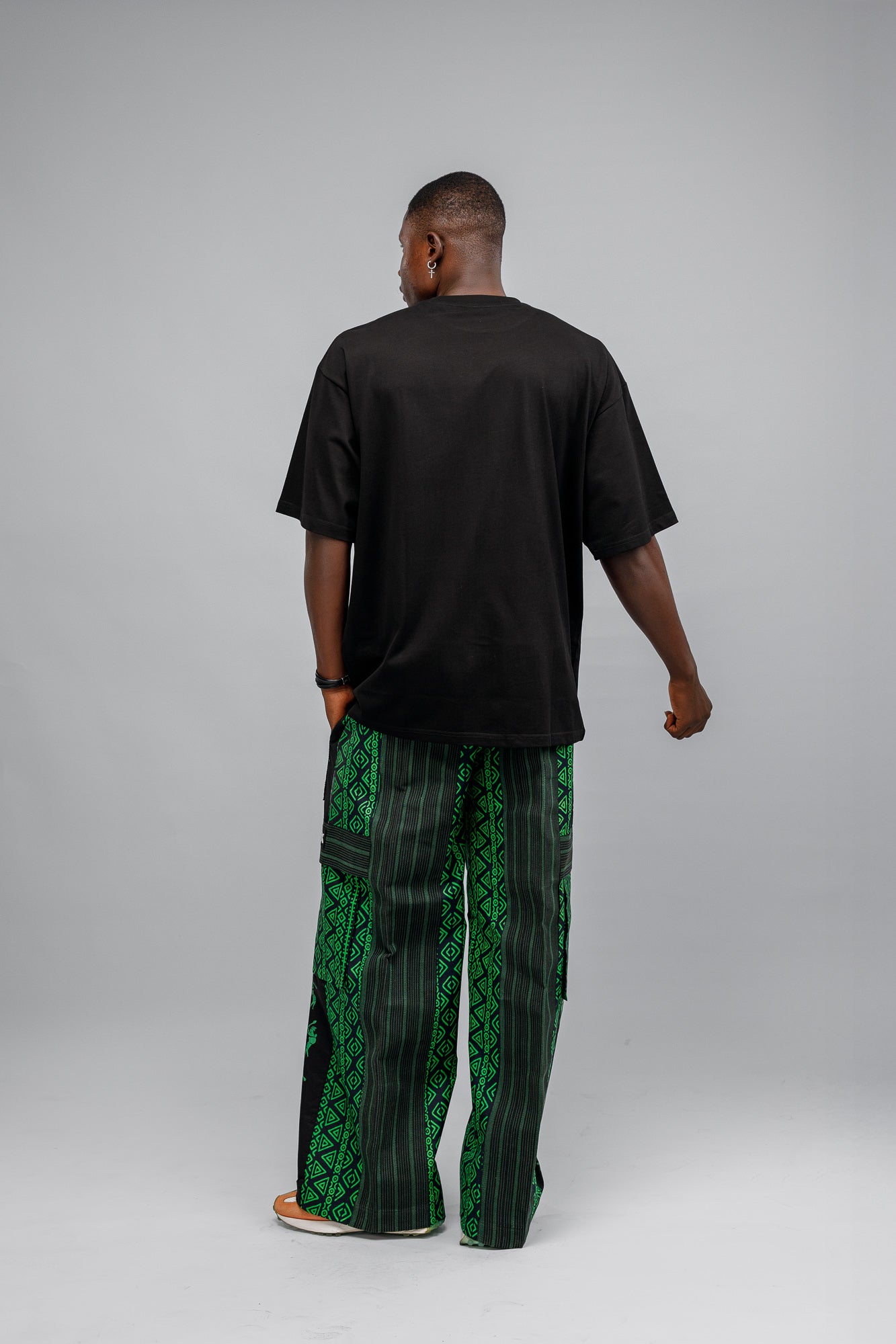 Afropop Mix Pant in Green