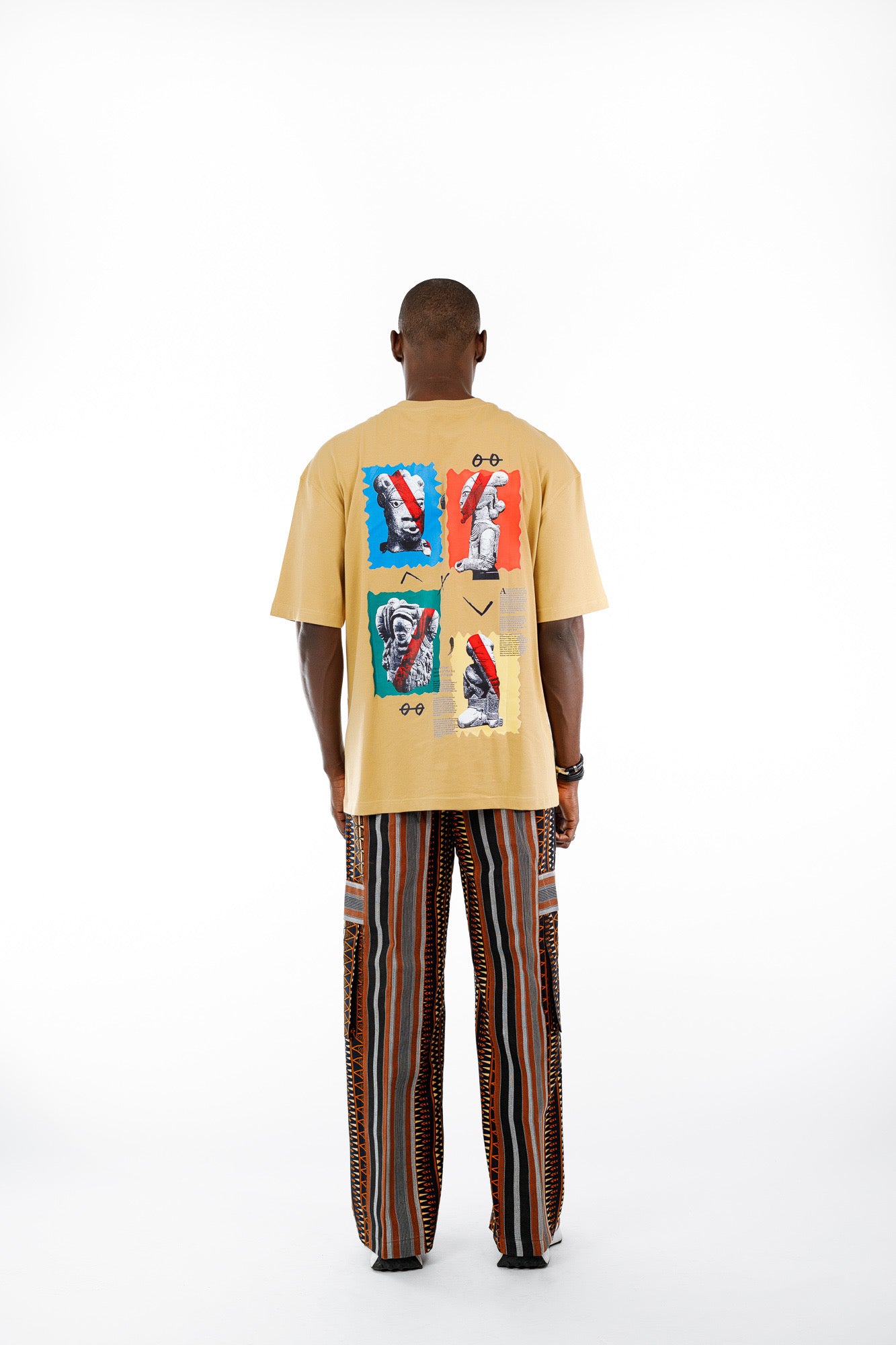 Afropop Mix Pant in Brown