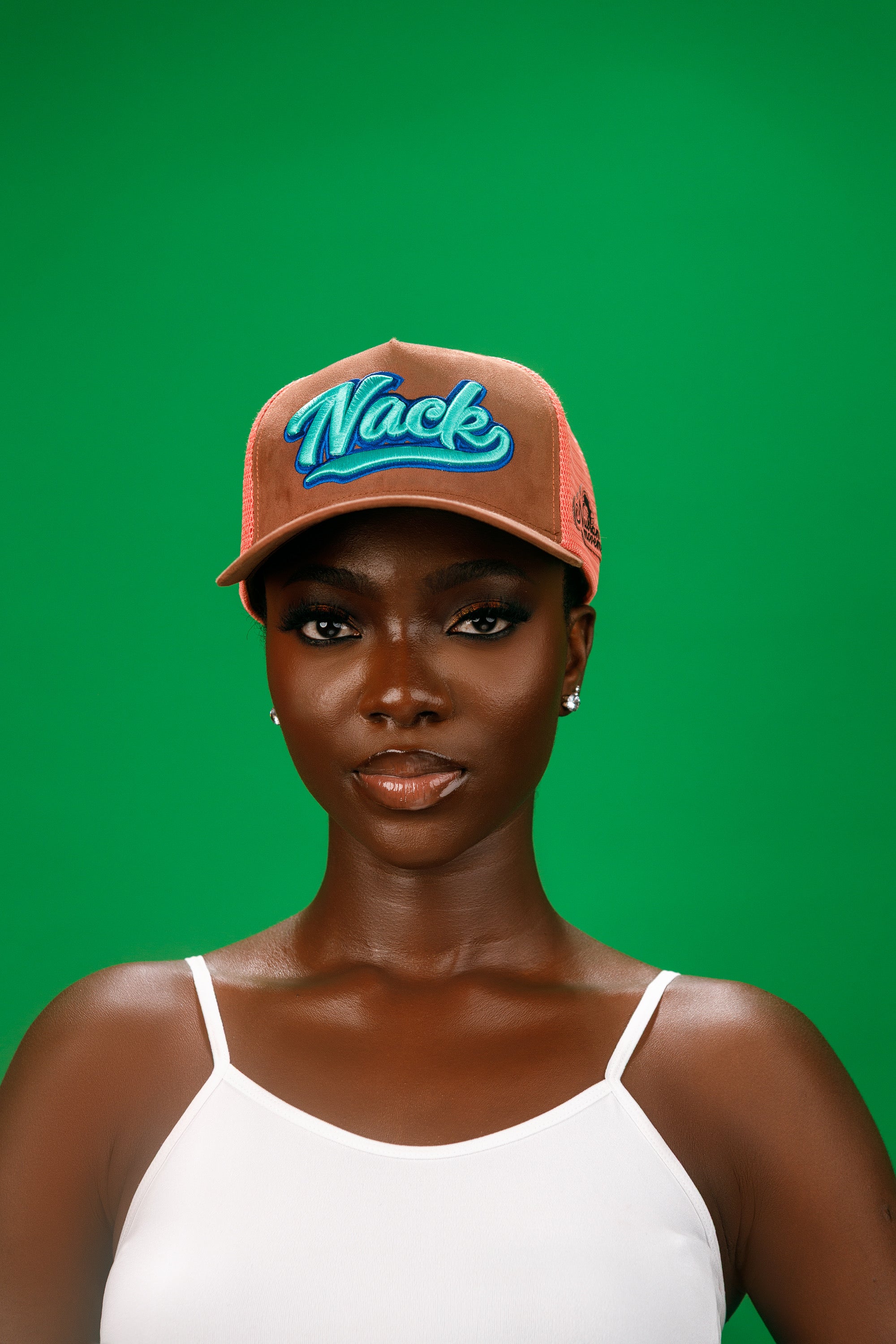NACK Summer Vibes Cap in Peach