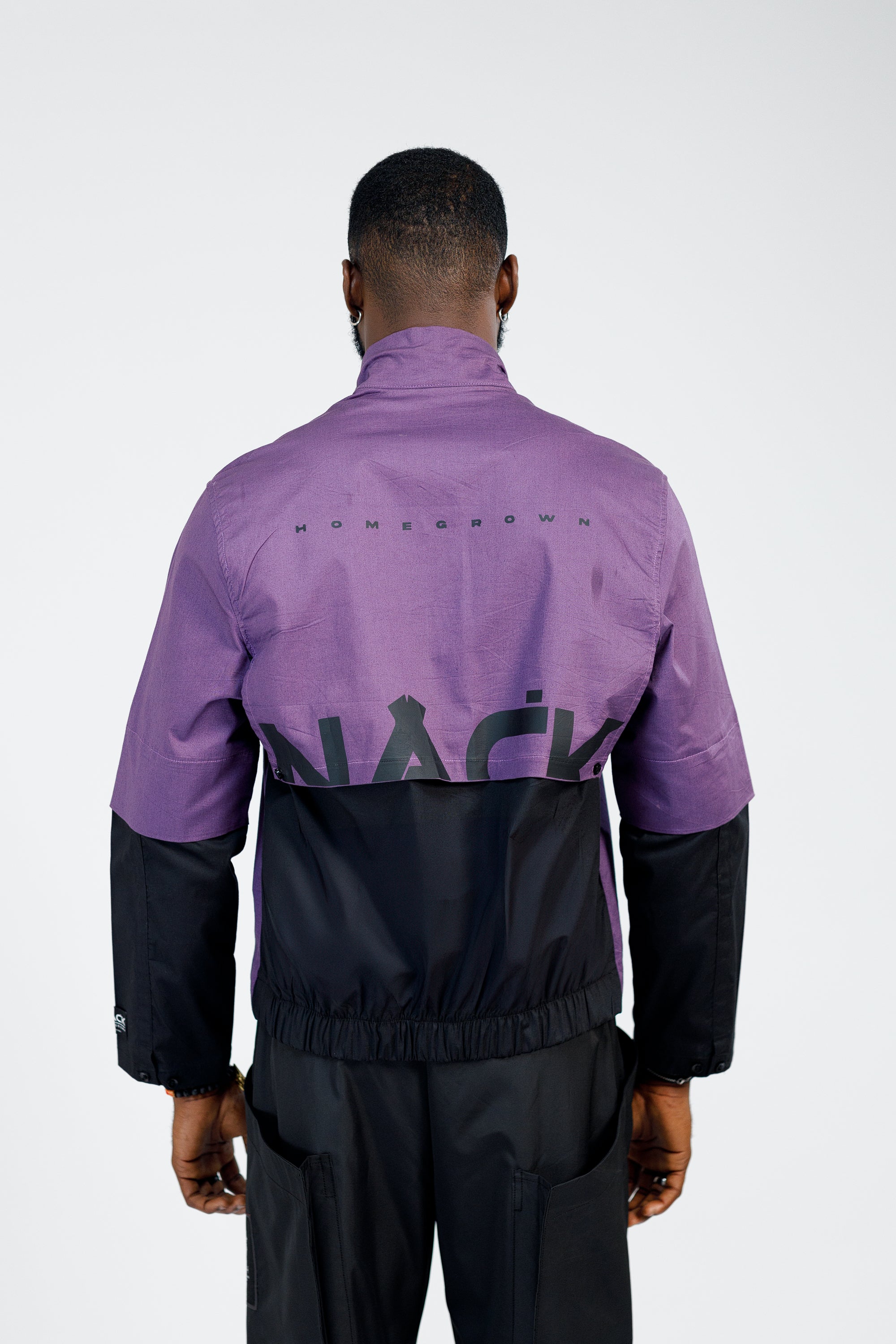 Homegrown Shirt in Purple & Black