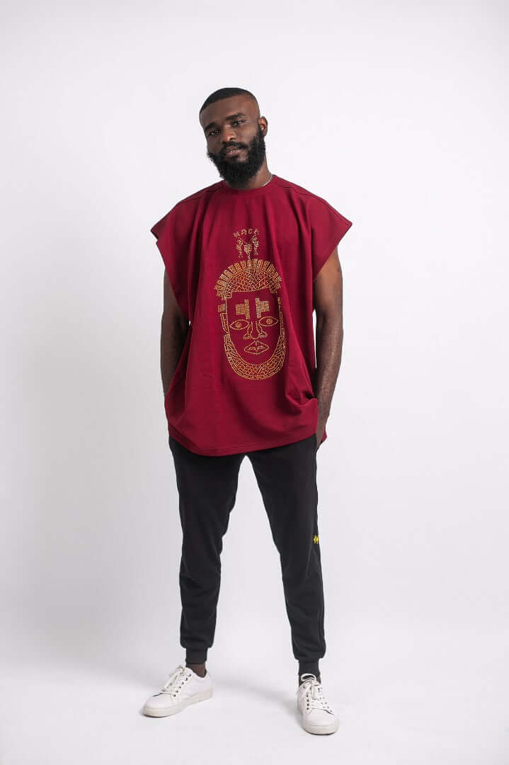 Festac Top in Wine - Shirts & Tops